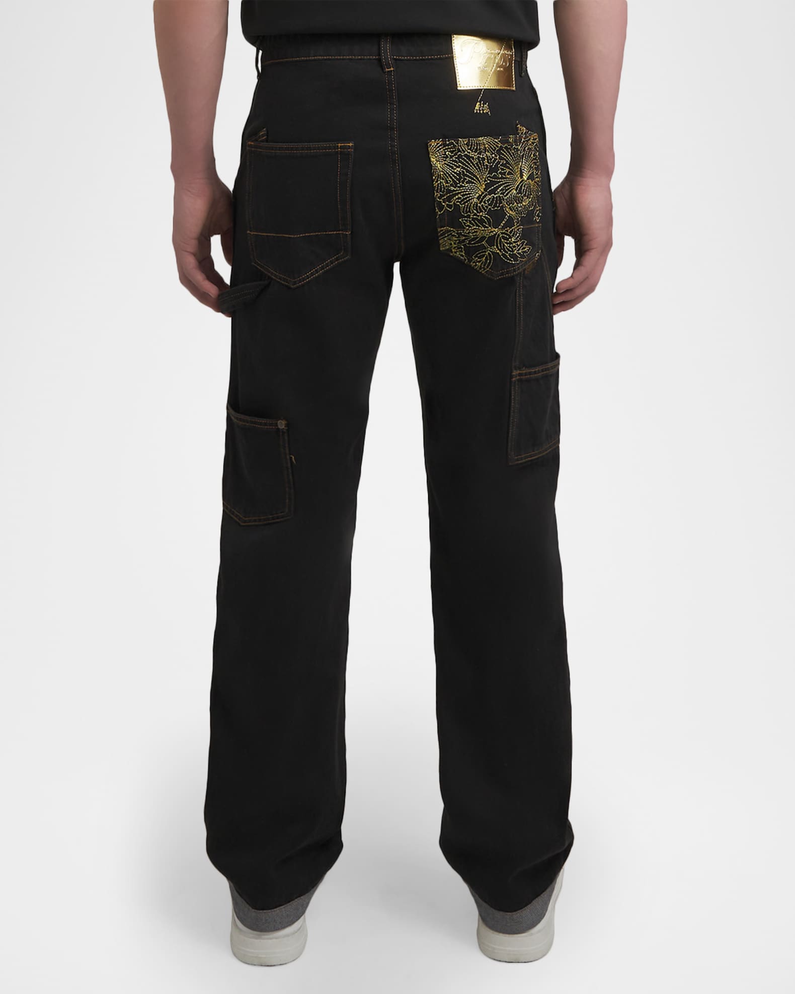 Men's Okinawa Embroidered Carpenter Pants - Thumbnail 2