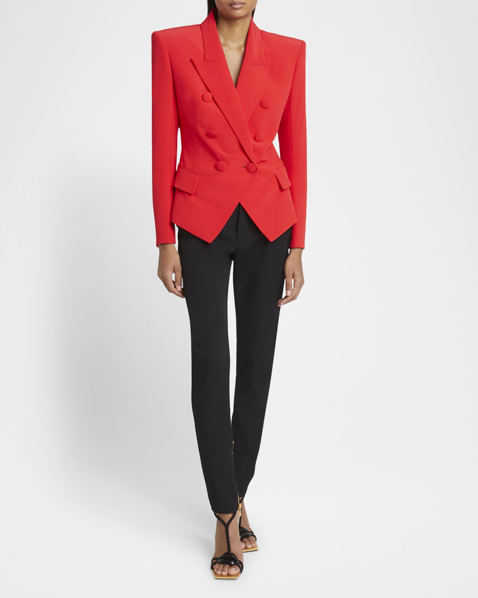 Fitted Double-Breasted Blazer 1