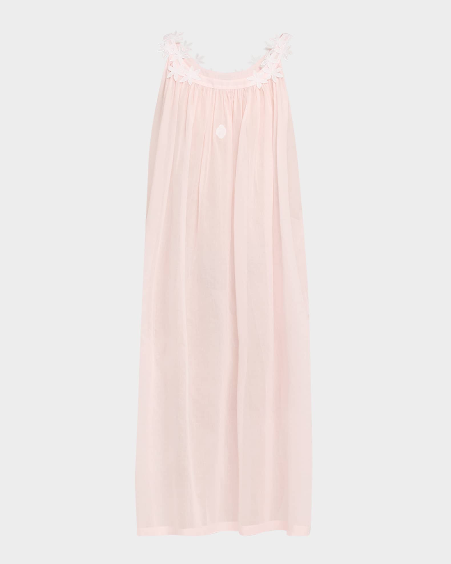 Camilla-1 Floral Applique Cotton Nightgown 0