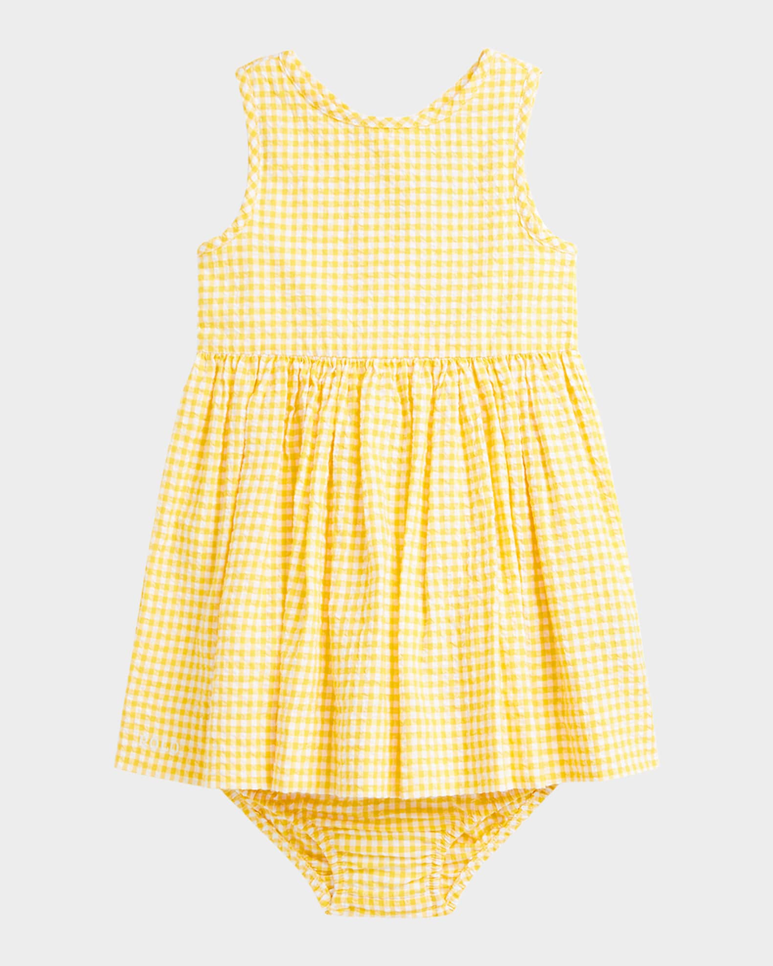 Girl's Gingham Seersucker Dress, Size 3M-24M 0