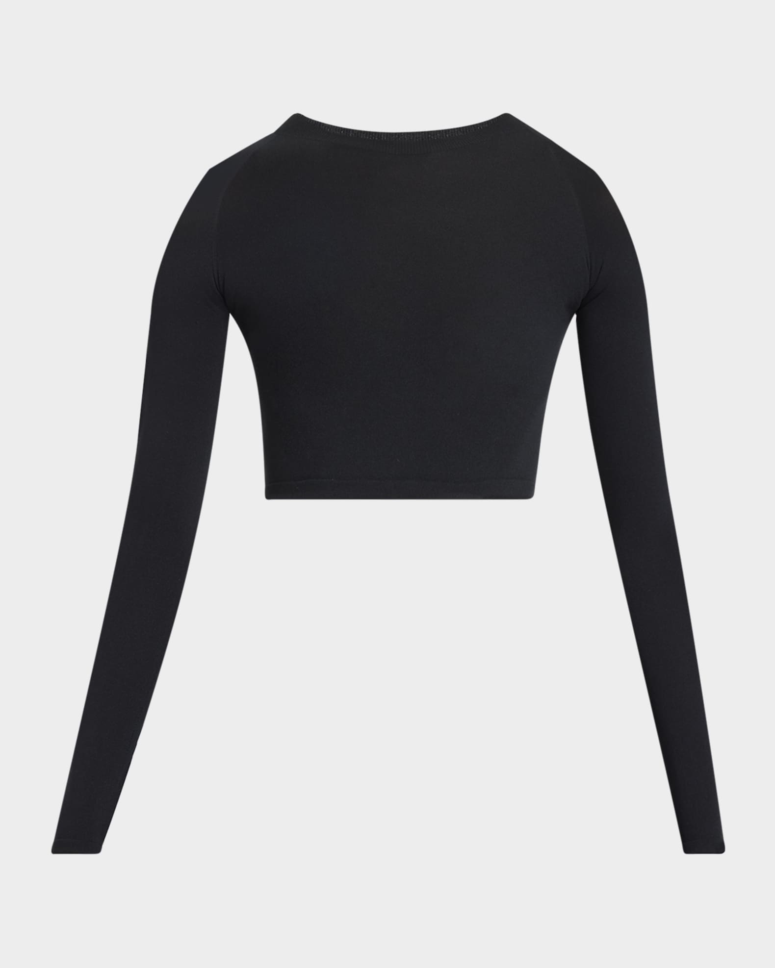 Tシャツ・カットソー Alaia  Crop top ALAIA Cropped Second-Skin Top | Neiman Marcus