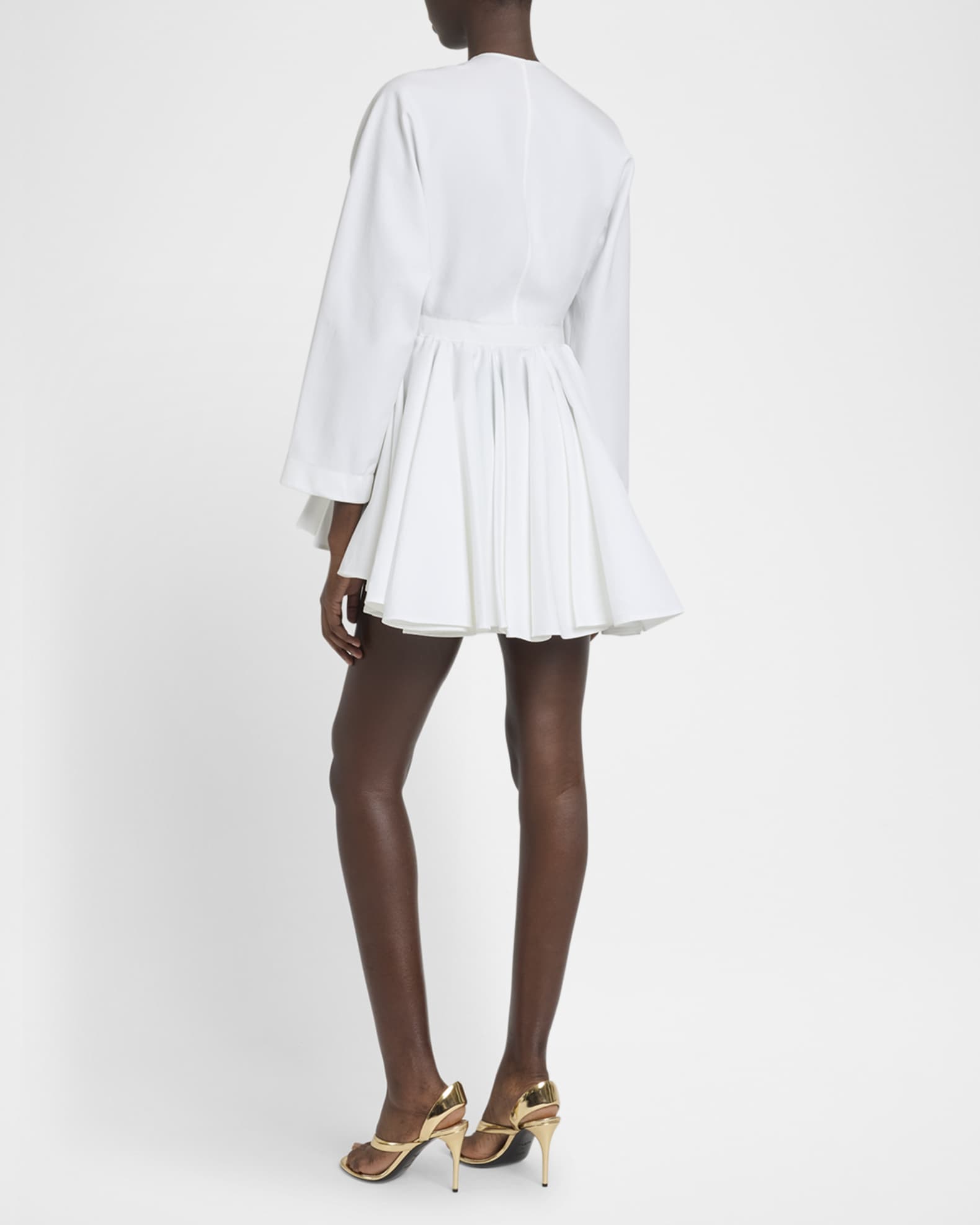 Alaa Asymmetrical White Cotton Dress