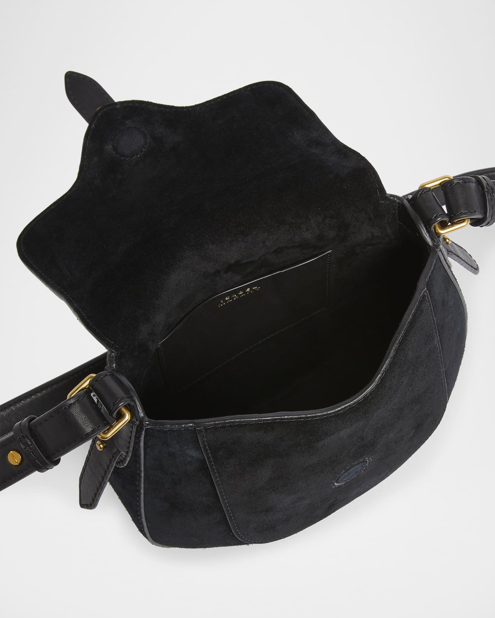 Isabel Marant Altay Small Suede Saddle Crossbody Bag