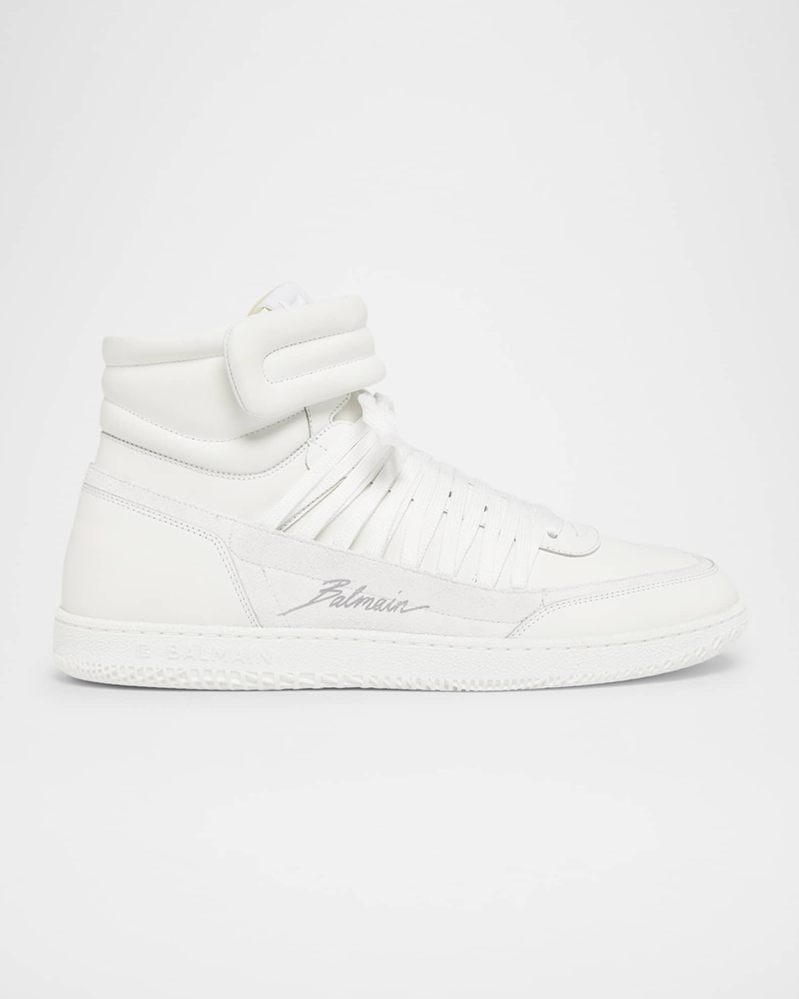 Men's Swan Leather Mid-Top Sneakers  0