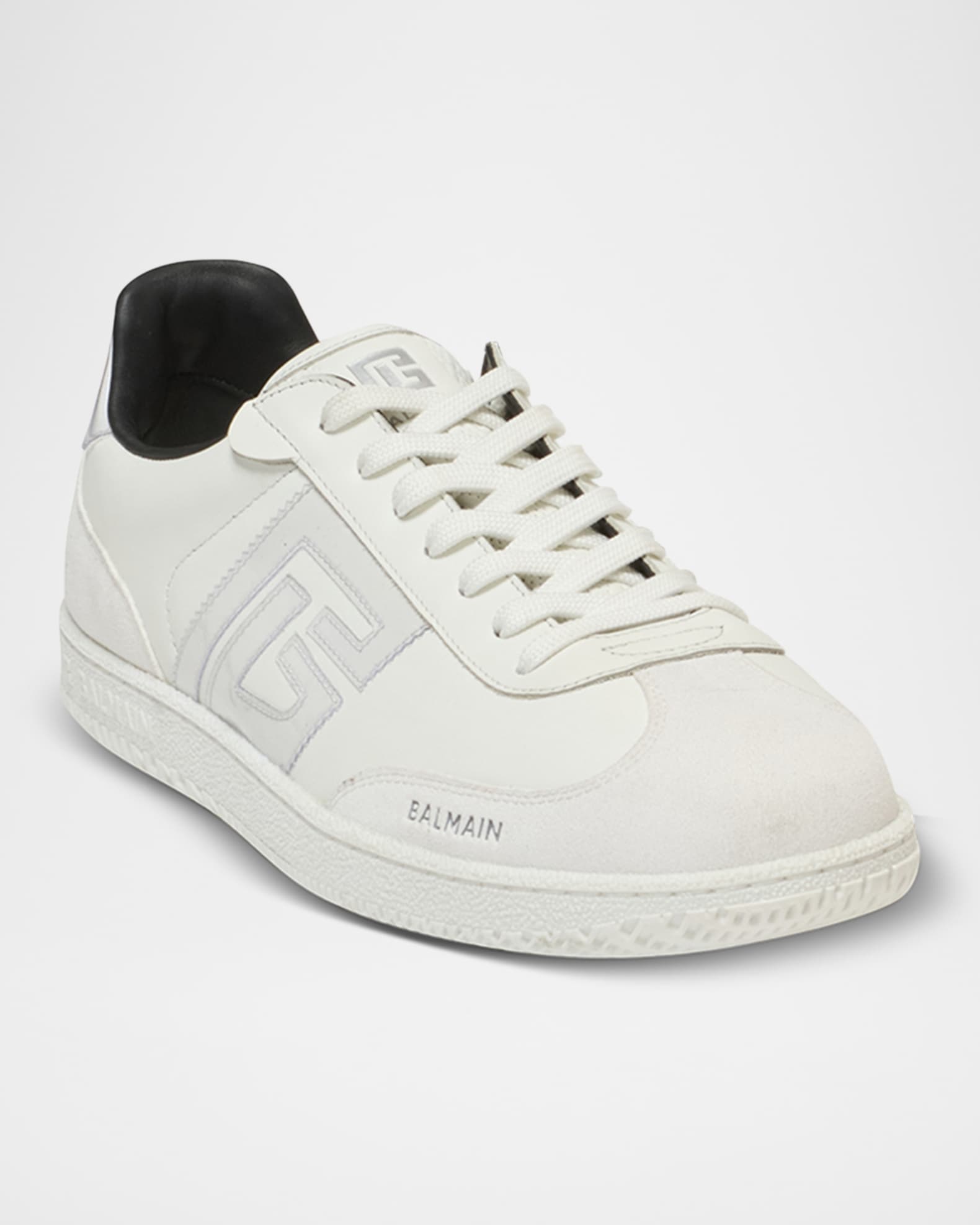 Men's Swan Tonal Calfskin Low-Top Sneakers 1