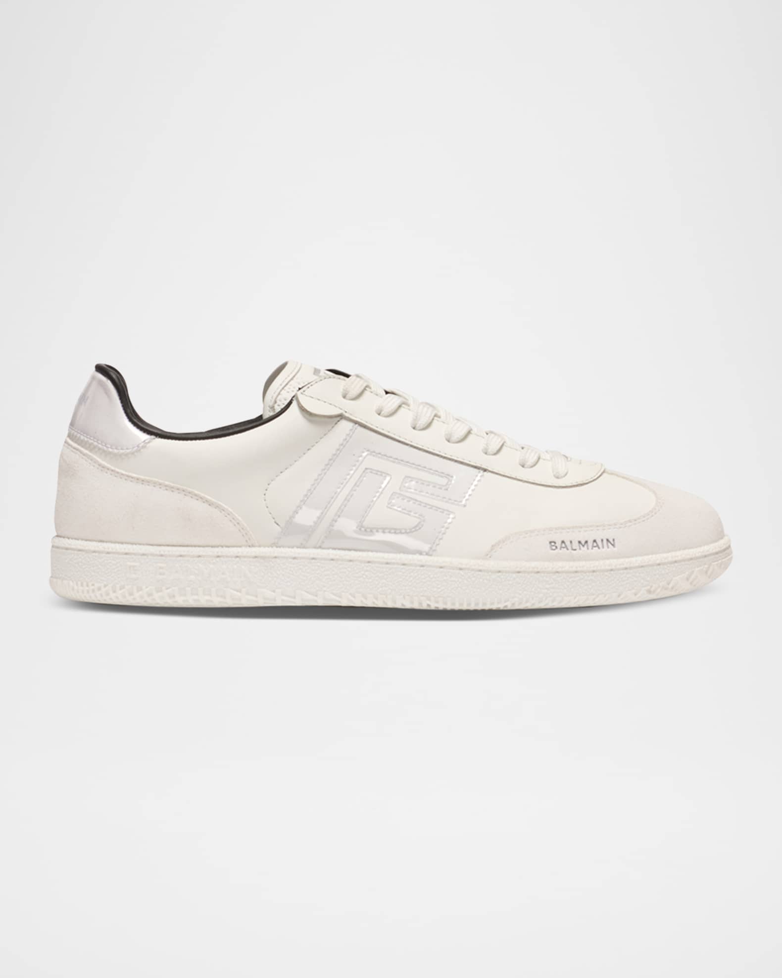 Men's Swan Tonal Calfskin Low-Top Sneakers 0