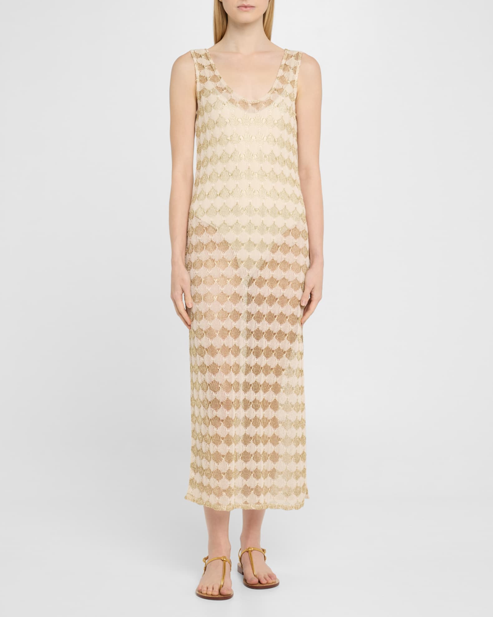 Angely Crochet Coverup Midi Dress 1