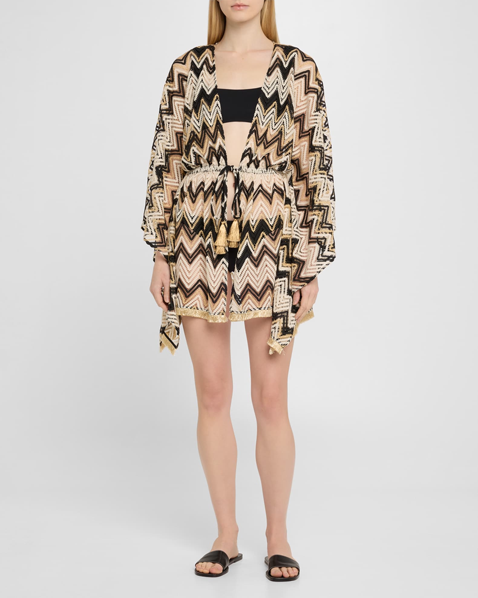 McKala Chevron Knit Sun Dress Coverup 1