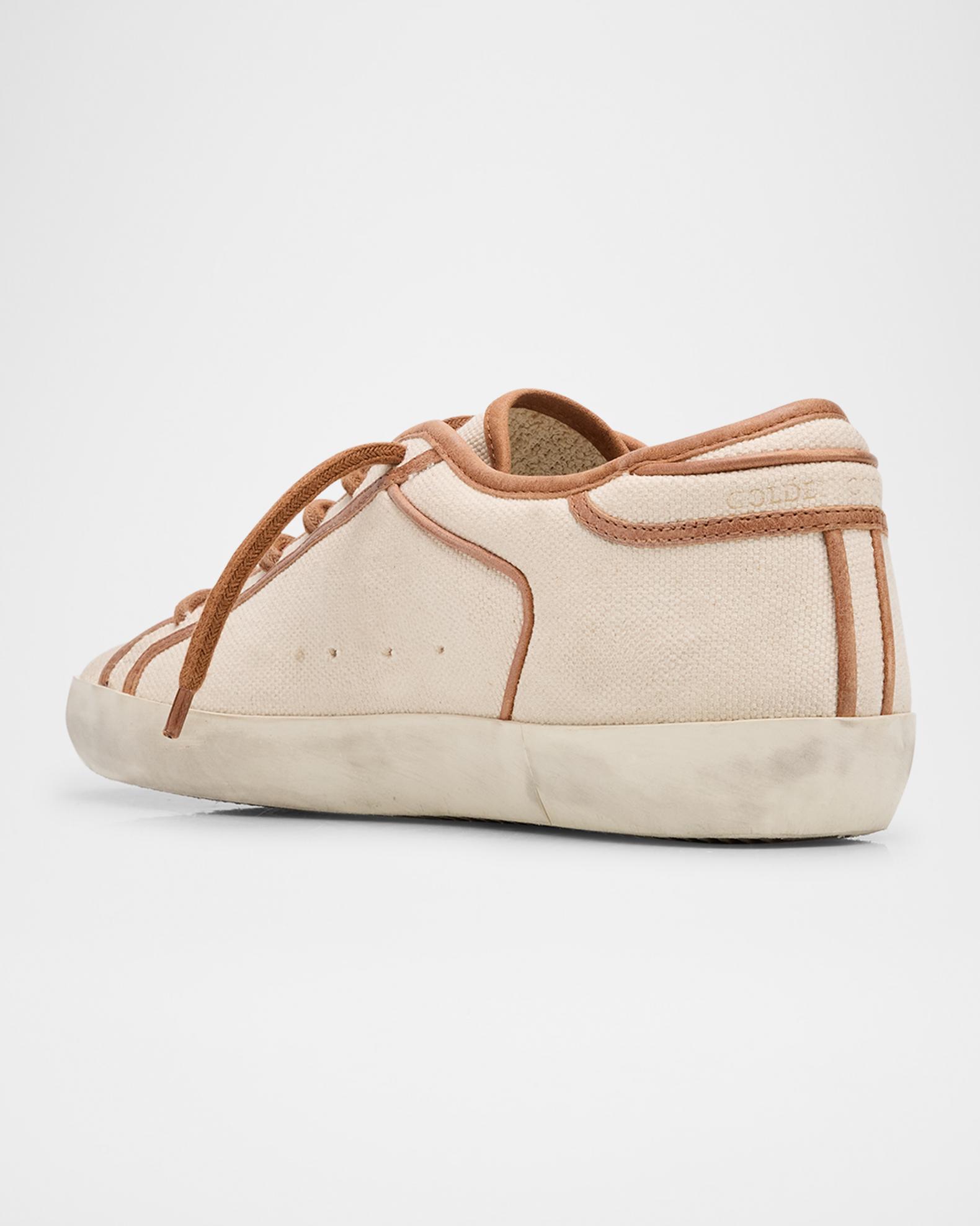 Golden Goose Super-Star Canvas Low-Top Sneakers | Neiman Marcus