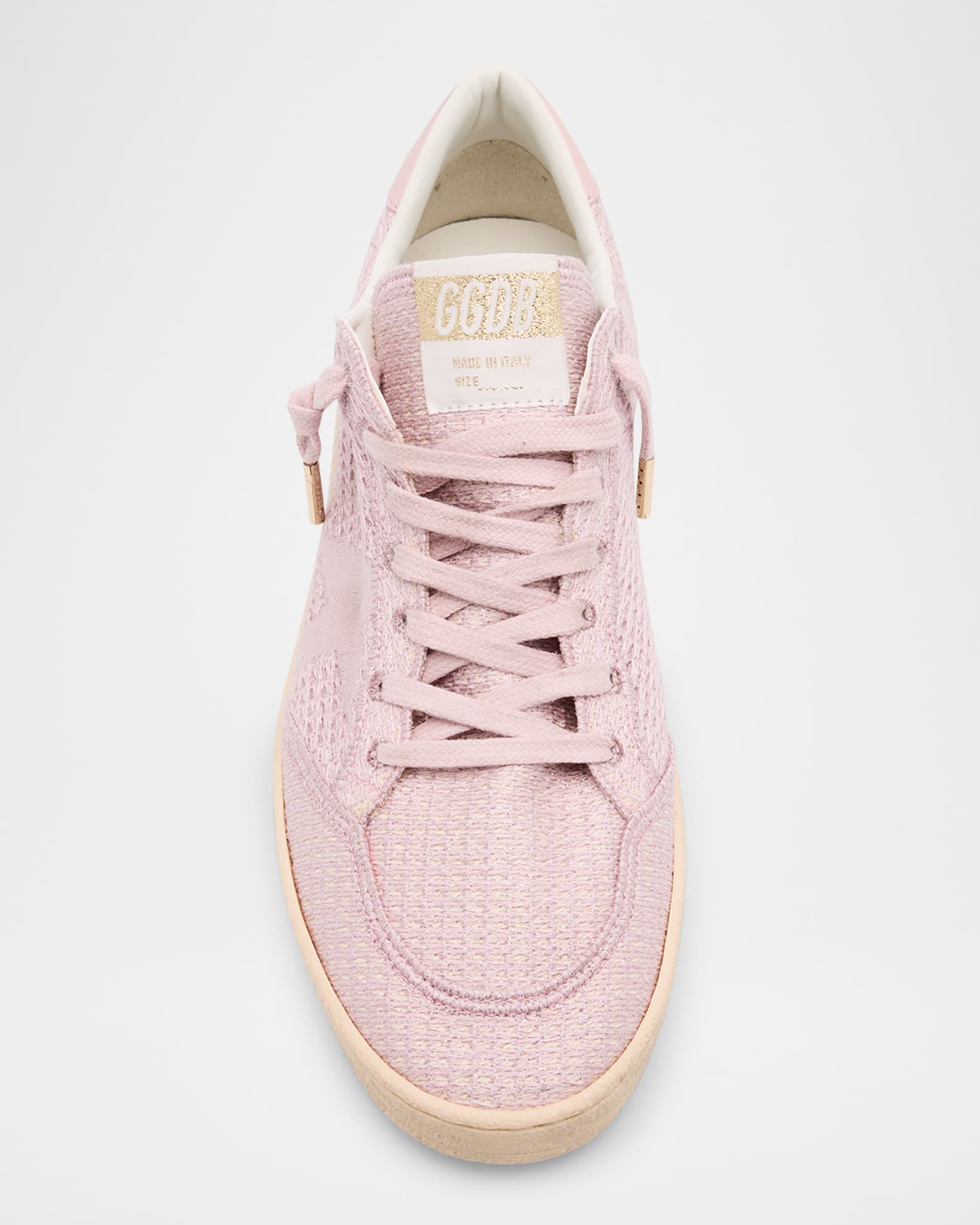 Golden Goose Ballstar Embroidered Cotton Low-Top Sneakers