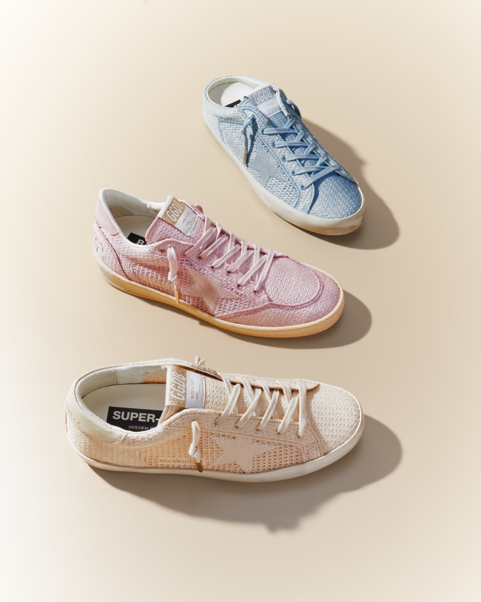 Golden Goose Sabot Embroidered Cotton Slide Sneakers | Neiman Marcus