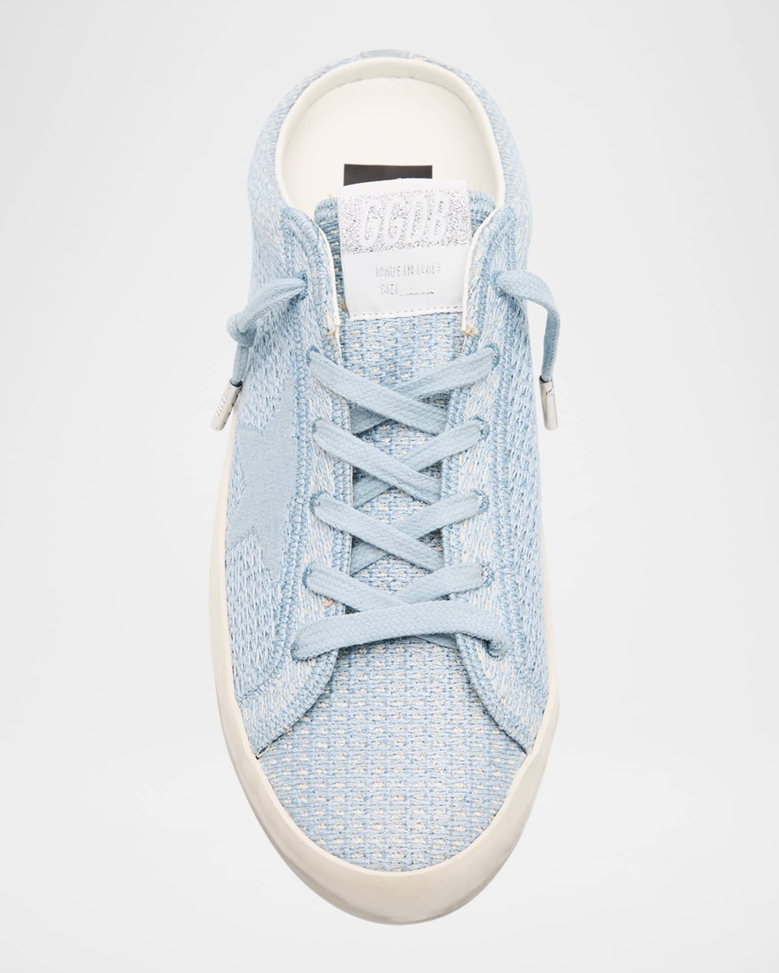 Golden Goose Sabot Embroidered Cotton Slide Sneakers | Neiman Marcus