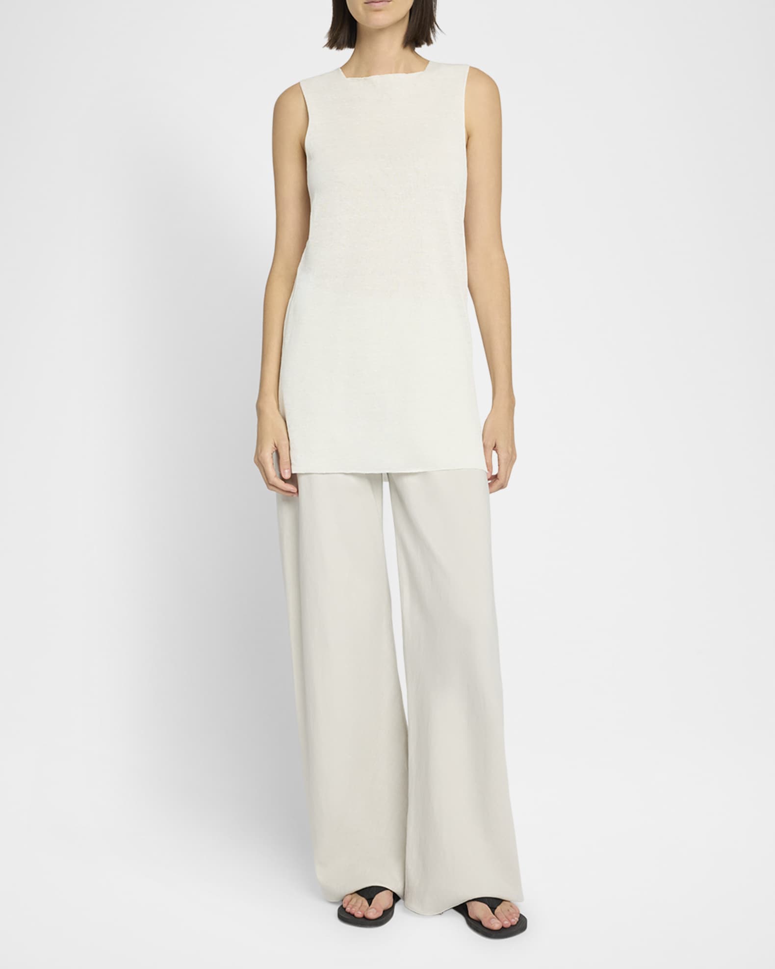 Jaylen Linen Sleeveless Tunic Top 1