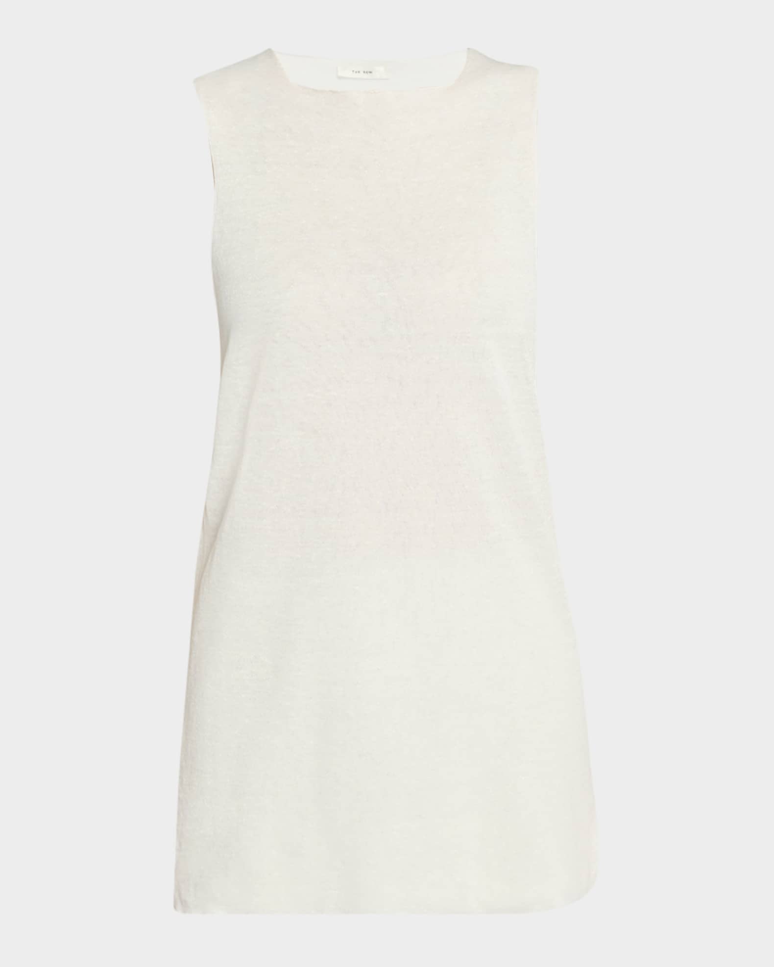 Jaylen Linen Sleeveless Tunic Top 0