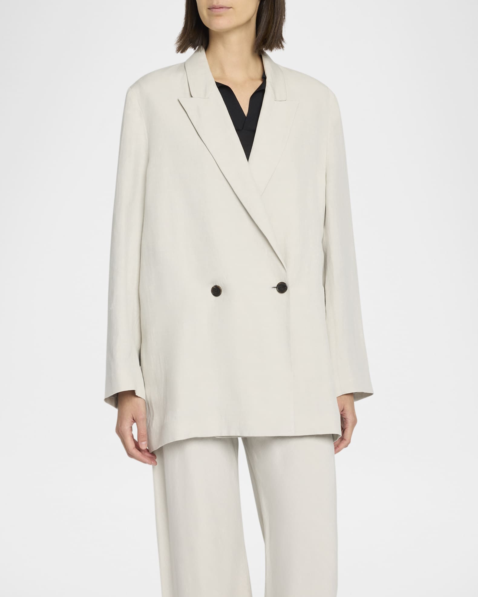 THE ROW Nat Oversized Double-Breasted Jacket | Neiman Marcus