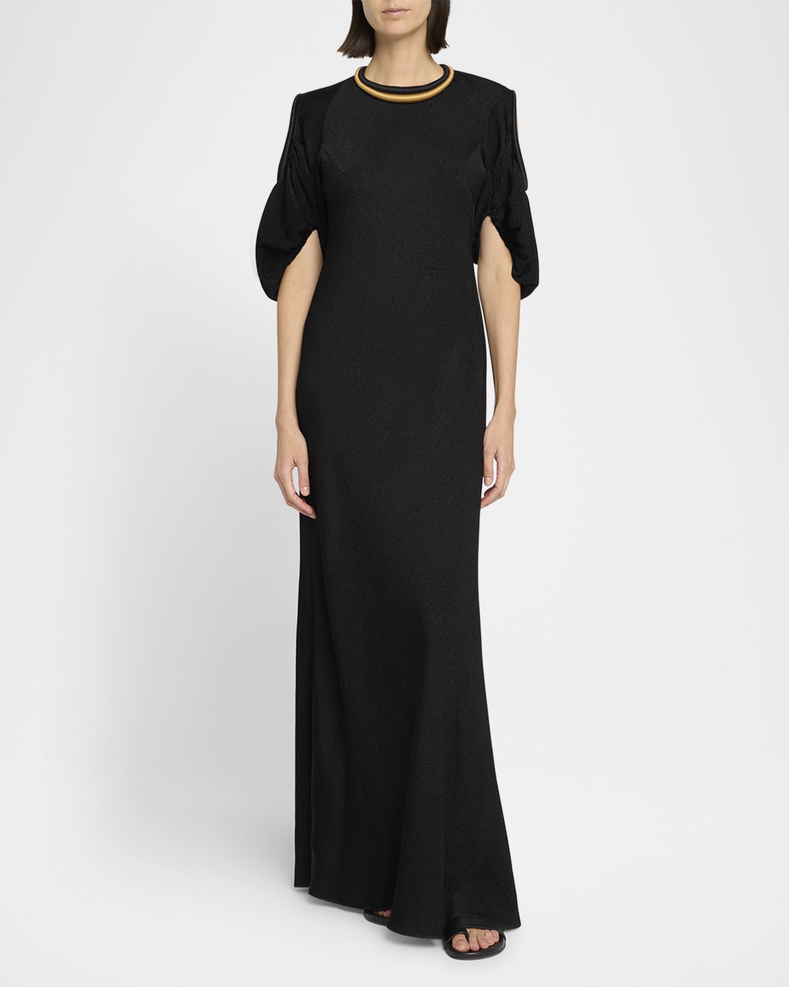 Cedric Tubular Cold-Shoulder Maxi Dress 1