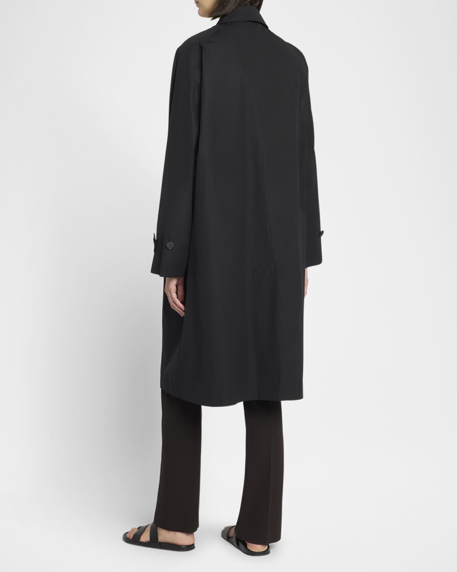ジャケット・アウター THE RERACS single trench coat 48 black ジャケット・アウター THE RERACS single trench coat 48 black