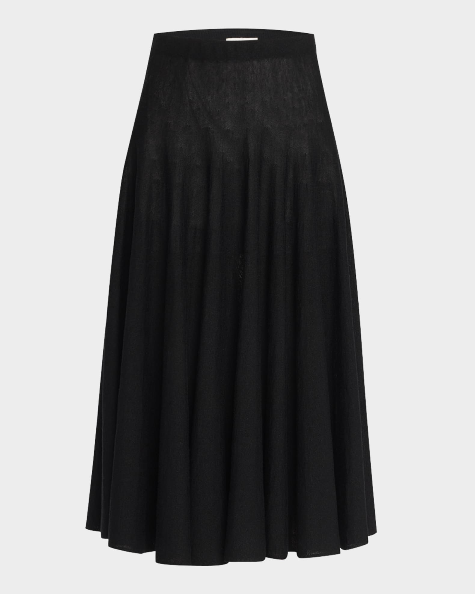 ミニスカート [The Row] Jaliah Skirt in Cotton and Linen Jaliah cotton and linen-blend midi skirt in white - The Row