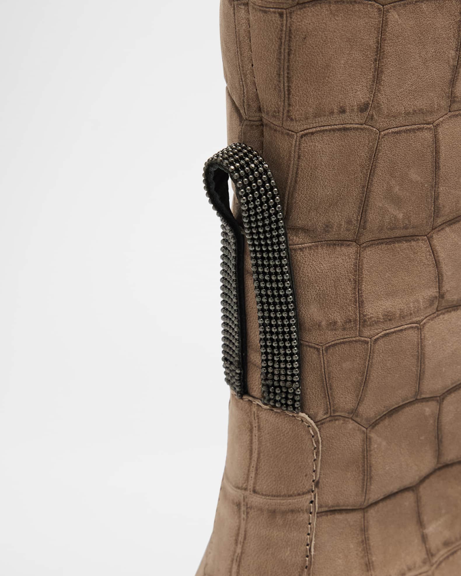ロングブーツ Brunello Cucinelli Stivale In Pelle Liscia Con Monile Brunello Cucinelli Knee-high boots for Women | Online Sale