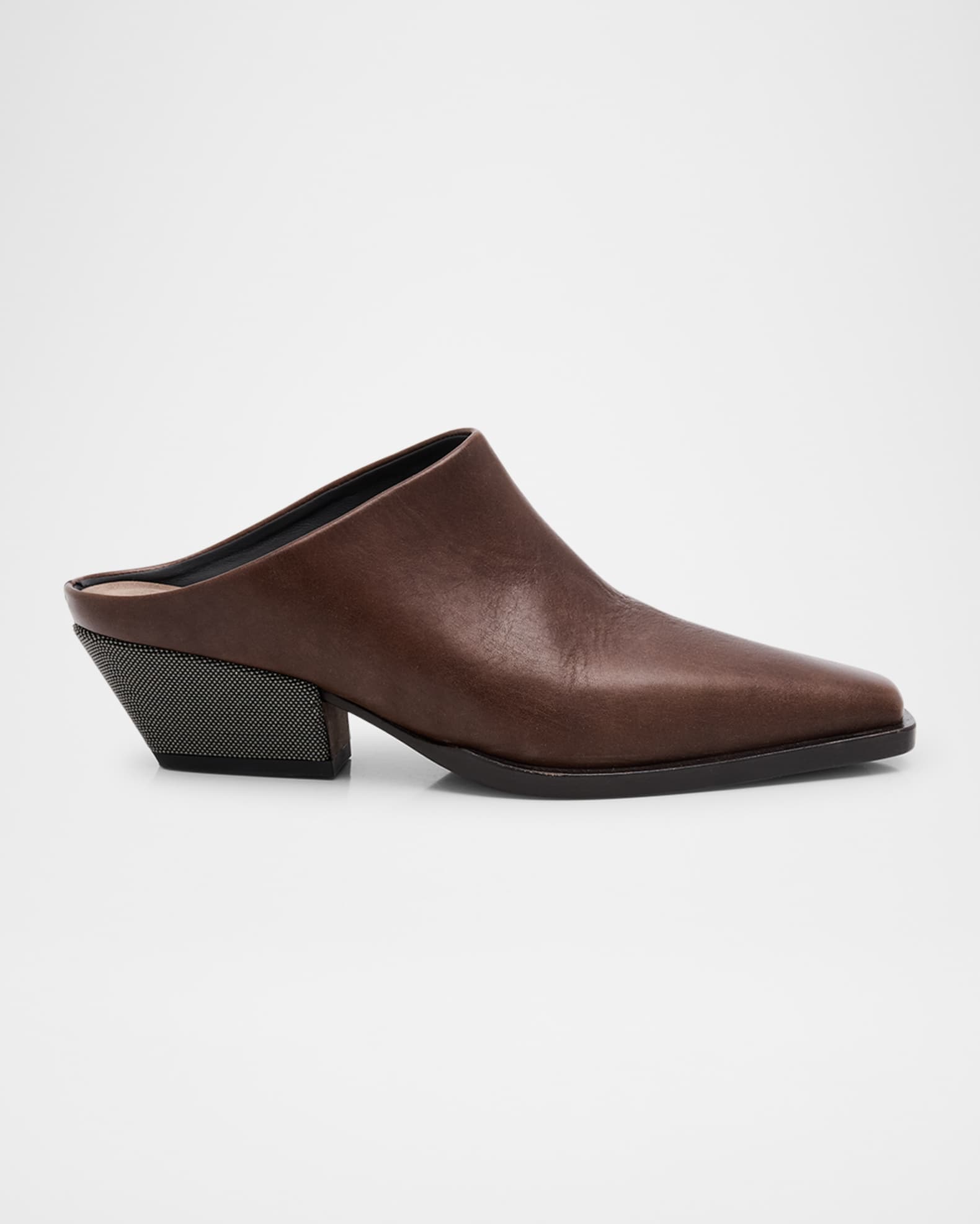 Western Leather Monili-Heel Mules 0