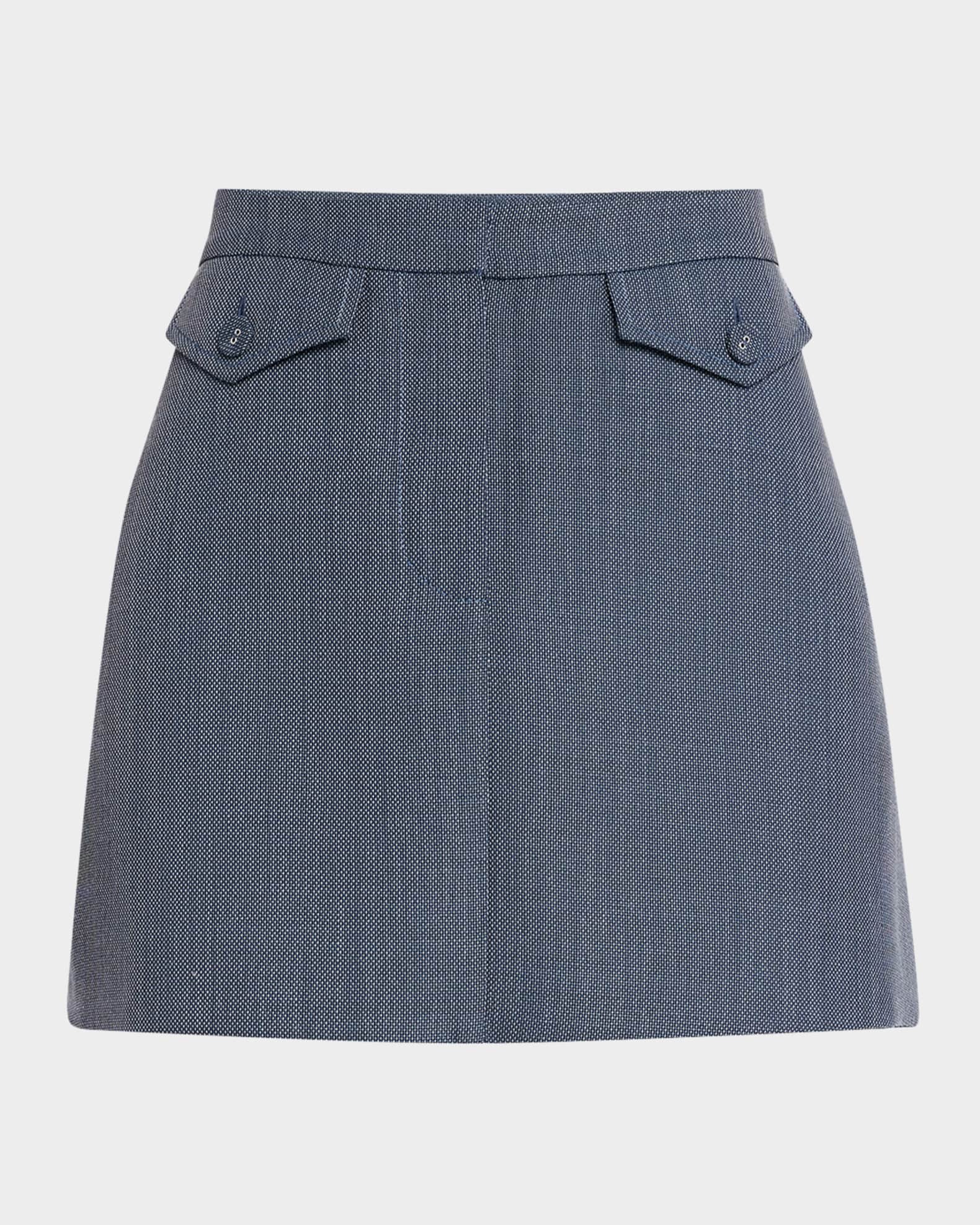 Jamison Wool Melange Mini Skirt 0