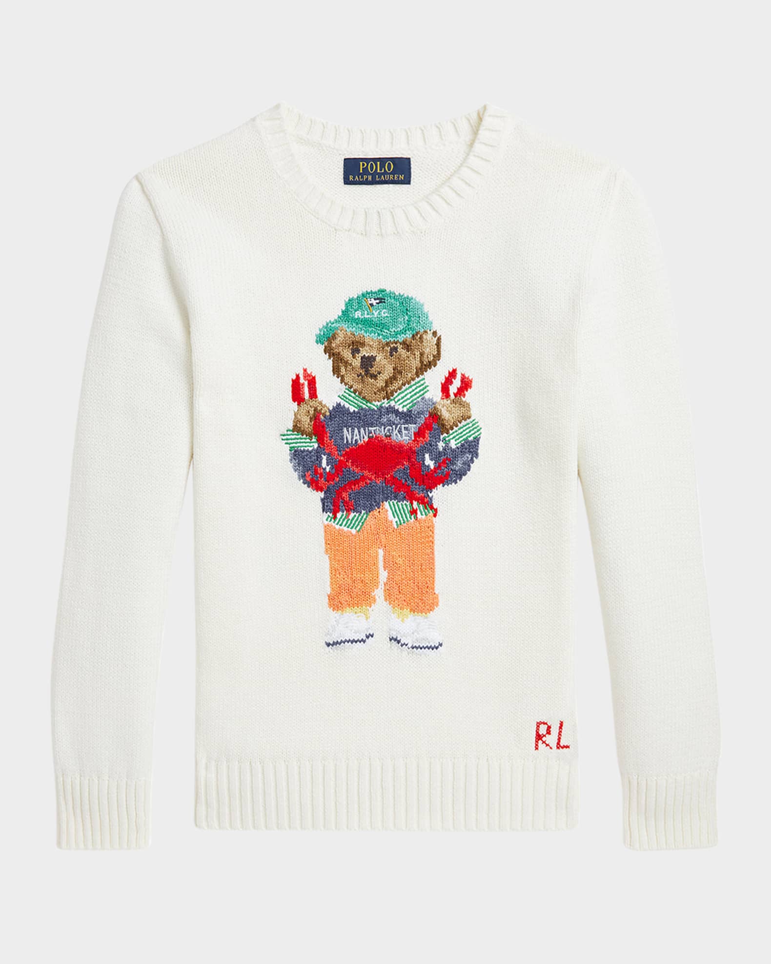 Boy's Graphic Polo Bear Sweater 0