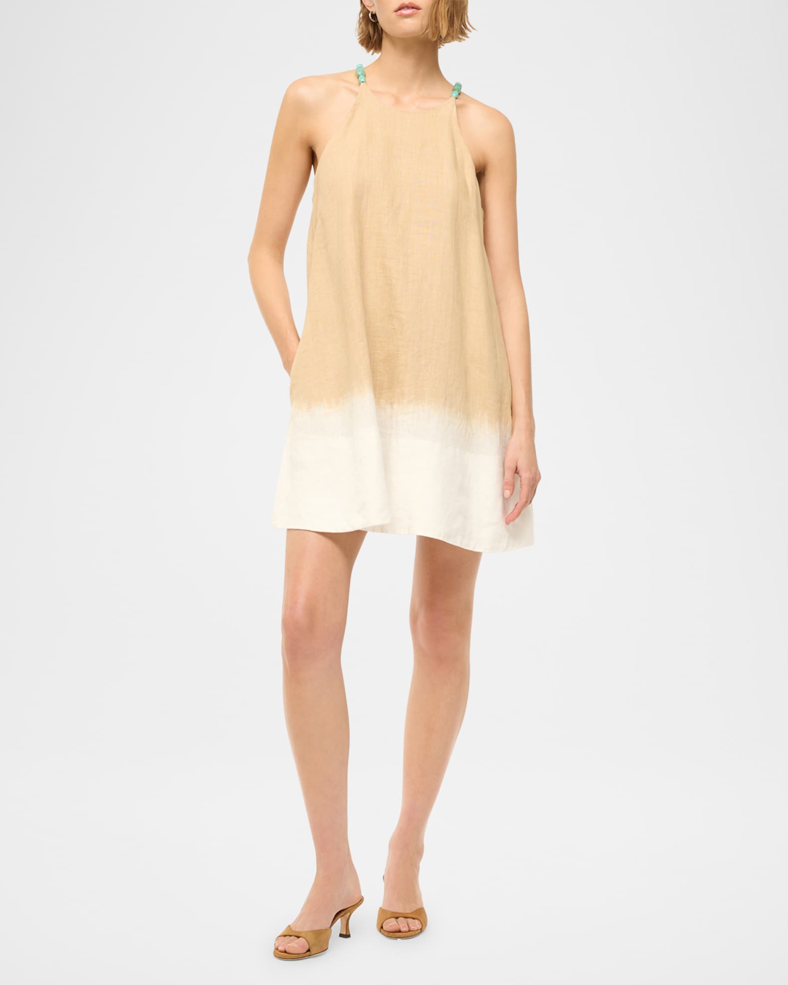 Cabo Tie-Dye Linen Dress 1