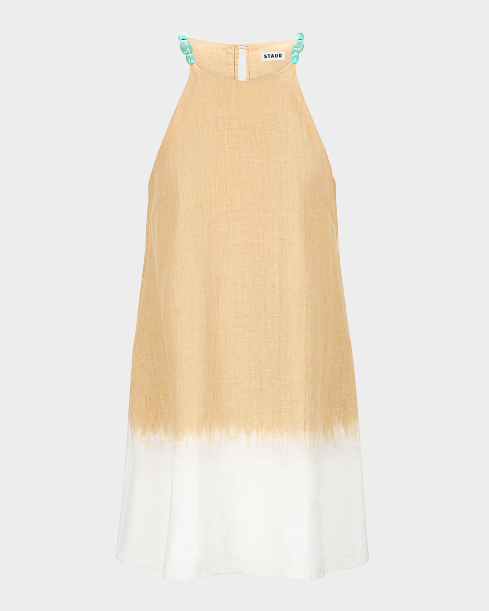 Cabo Tie-Dye Linen Dress 0
