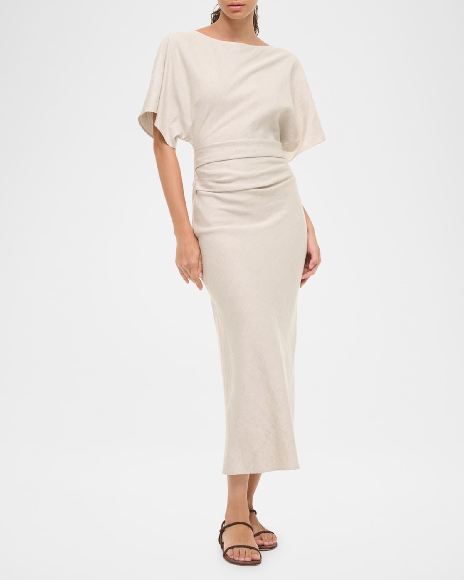 Amelie Linen Midi Dress 1
