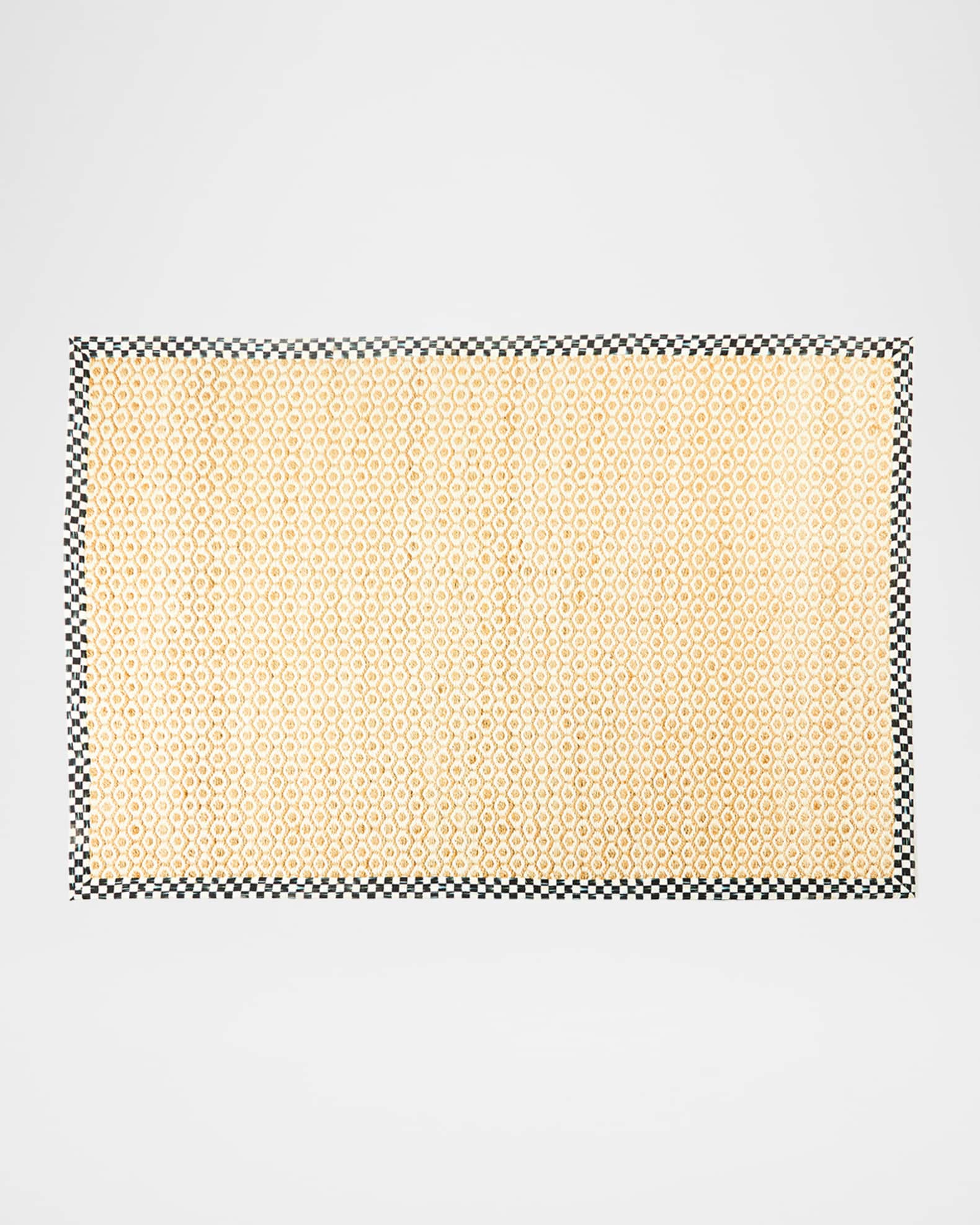 Courtly Check Natural Honeycomb Jute Rug | Neiman Marcus