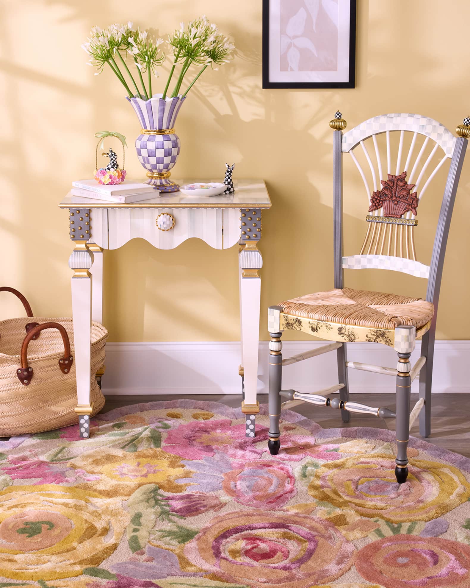 Scalloped Flower Meadow Rug, 8' x 10' 1