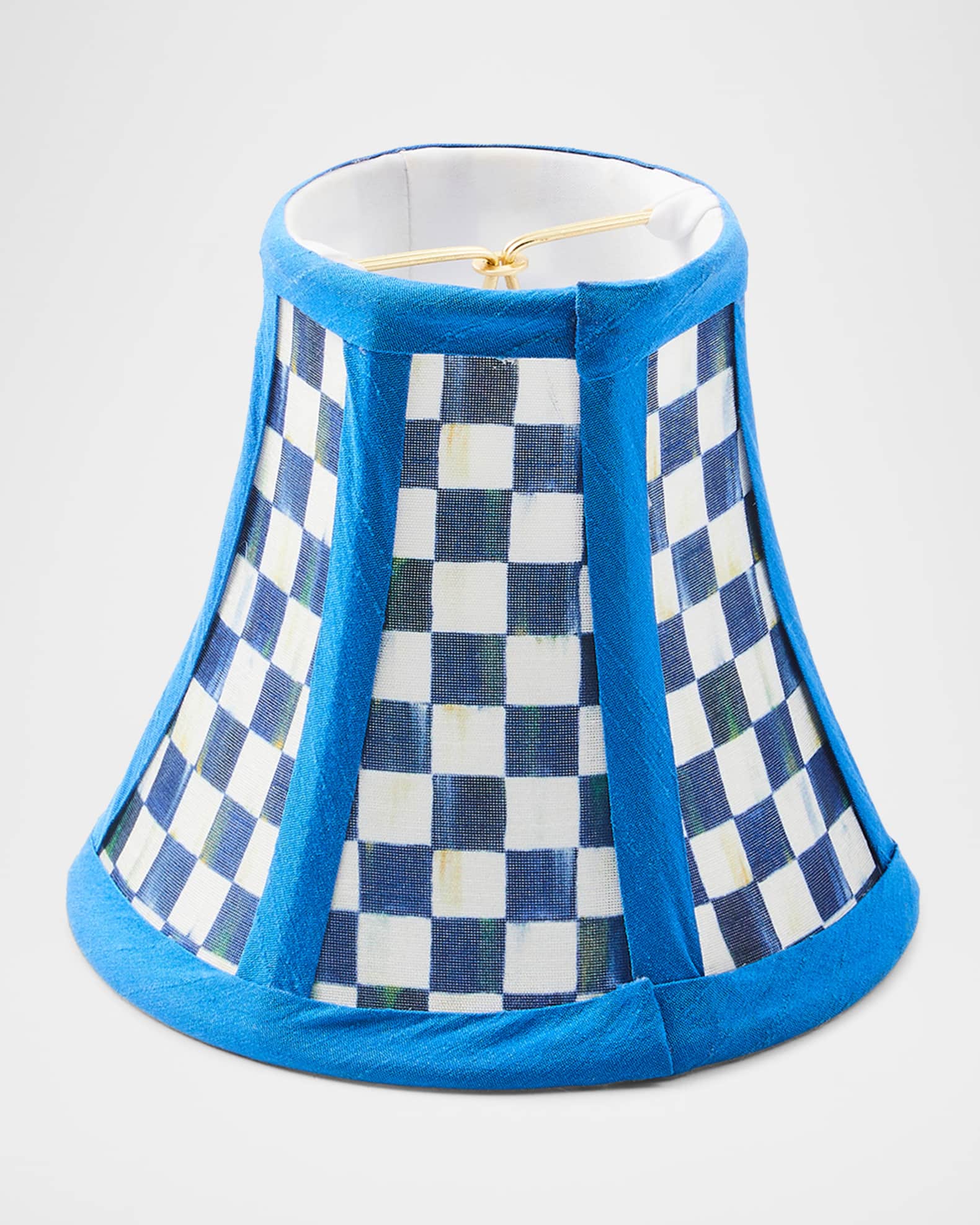 Blue check lampshade on sale