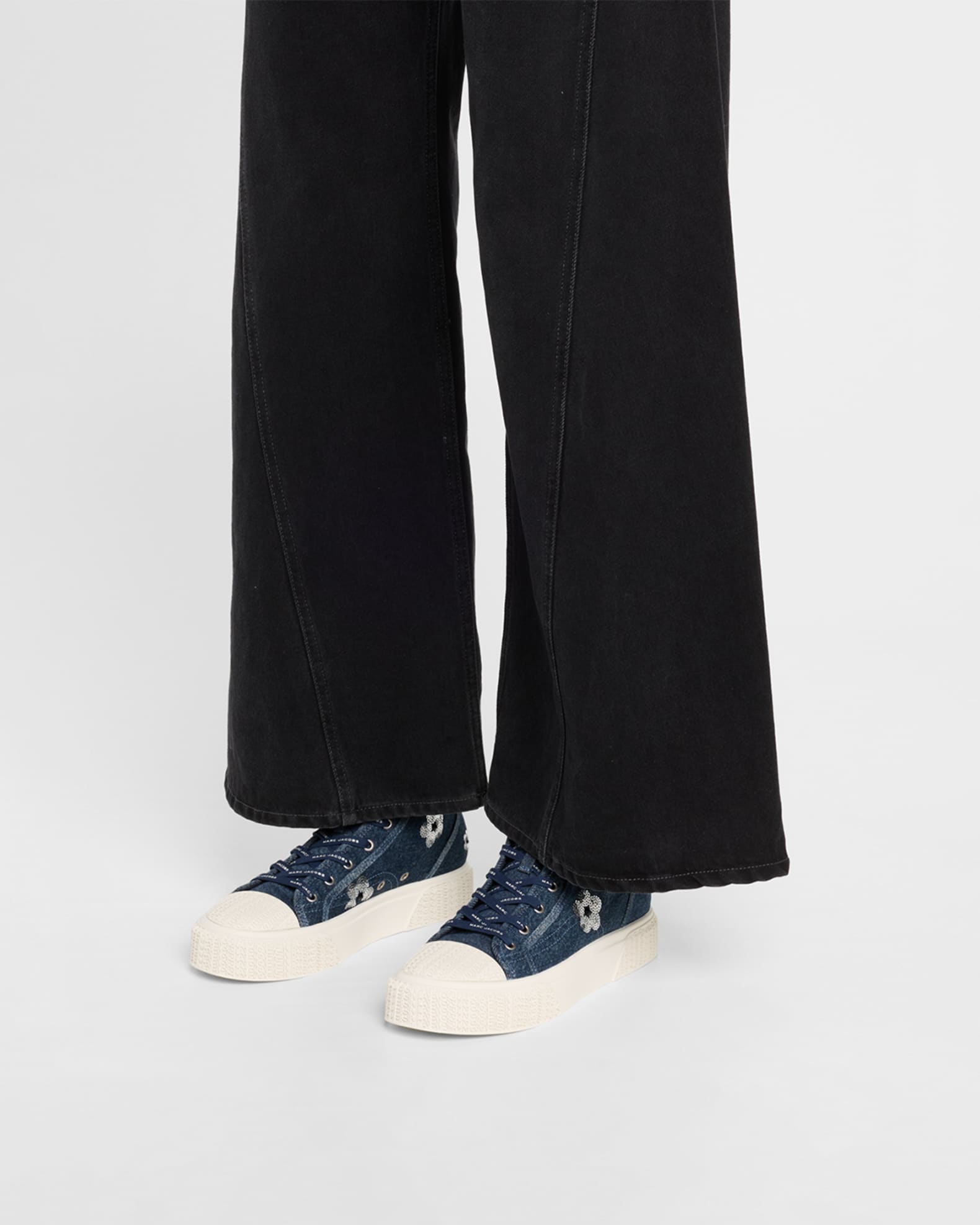 The Sequined Denim High-Top Sneakers 1