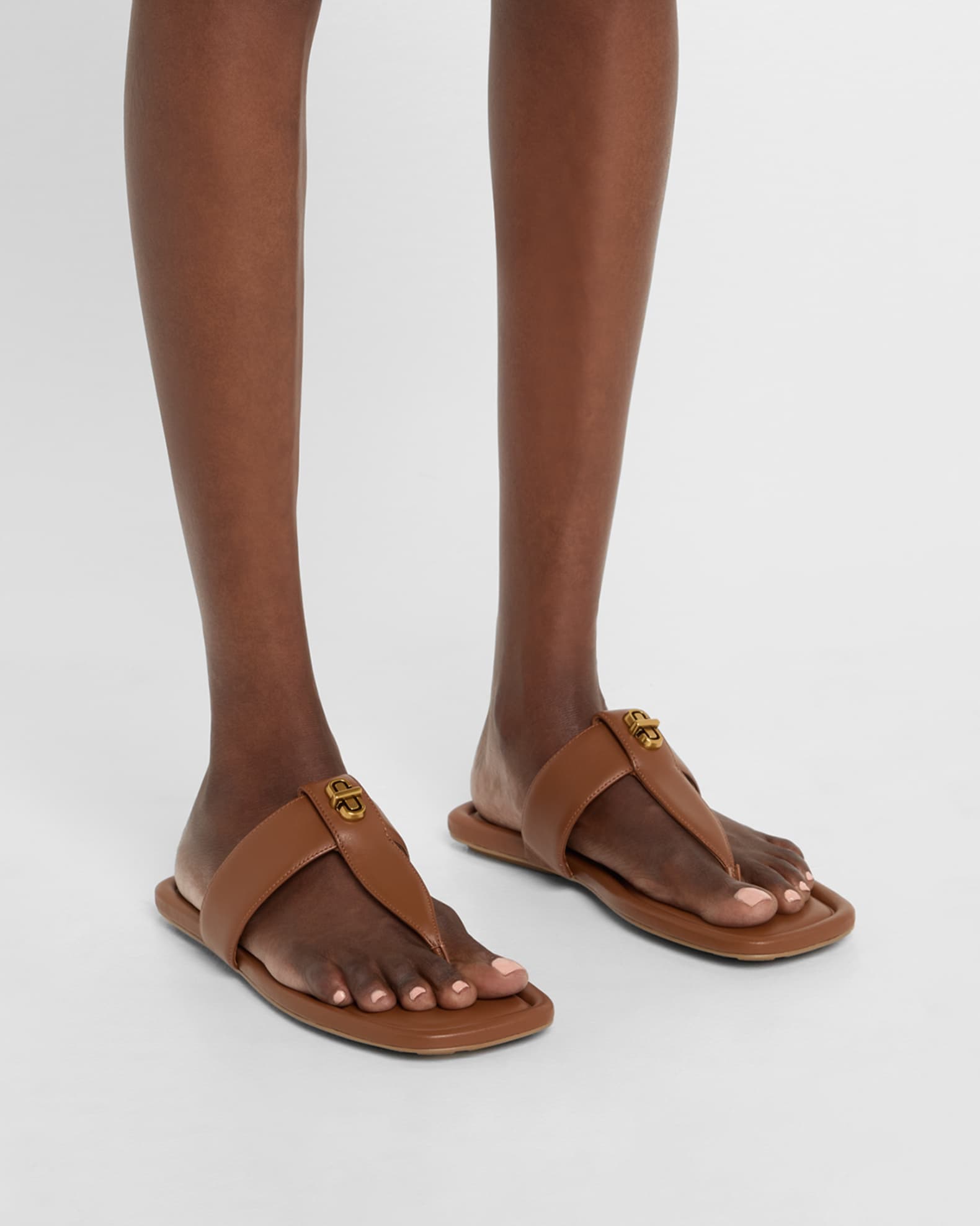 The Dual T Leather Sandals 1