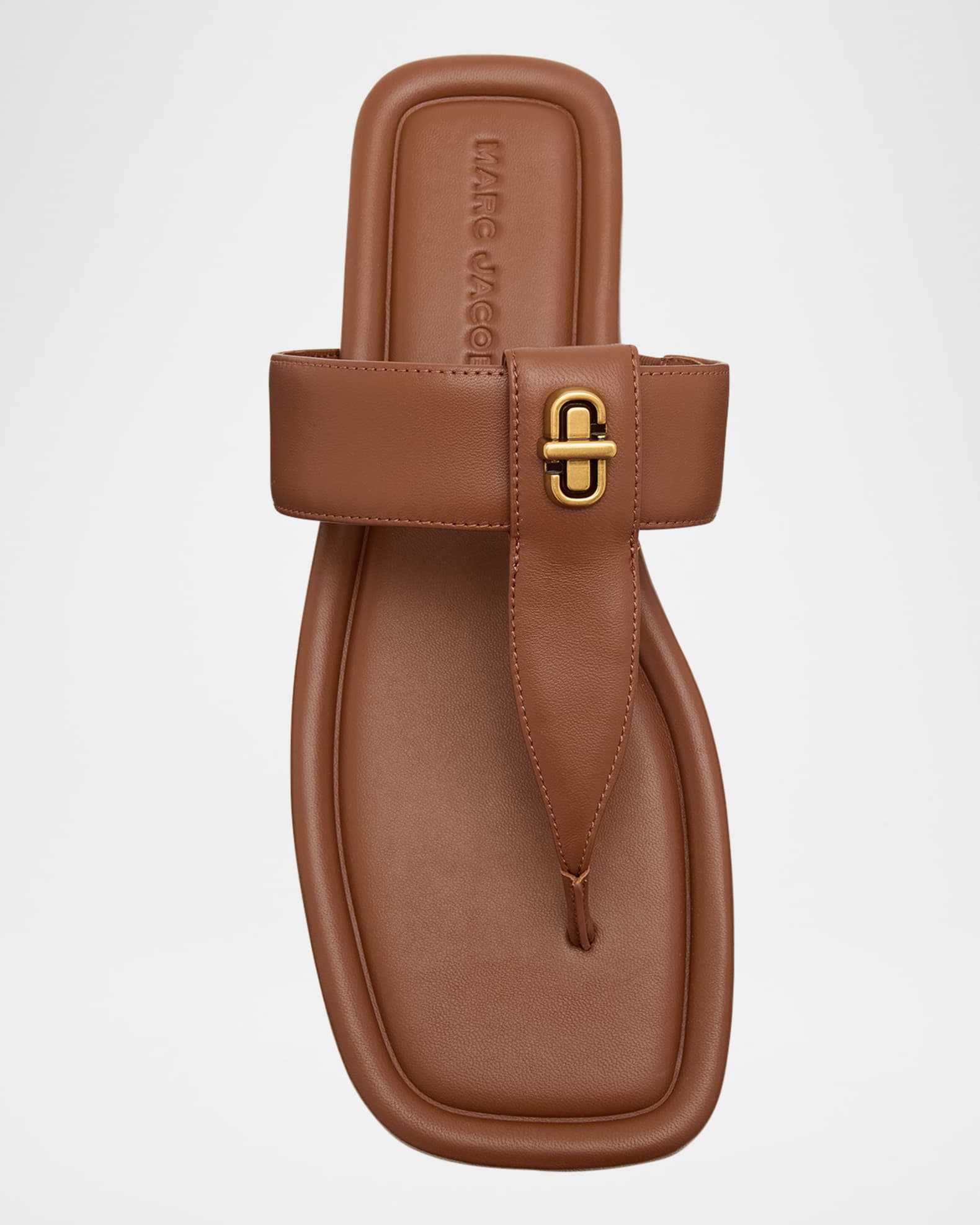 Marc Jacobs The Dual T Leather Sandals | Neiman Marcus