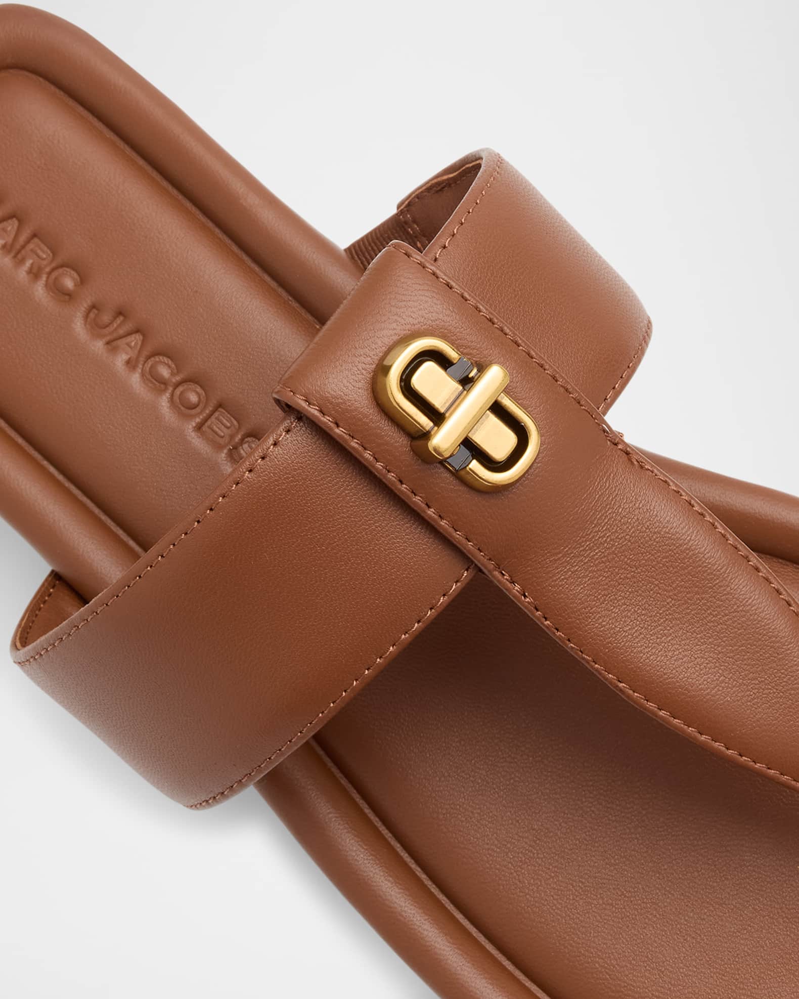 【関税込み】The Dual T Sandals - Marc Jacobs - Leather - Bro Marc Jacobs Dual Leather T Sandals | Saks Fifth Avenue