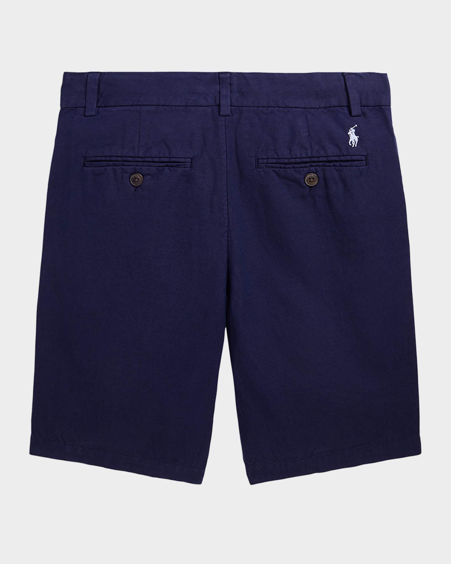 Boy's Preppy Pony Embroidered Shorts, Size 8-14 1