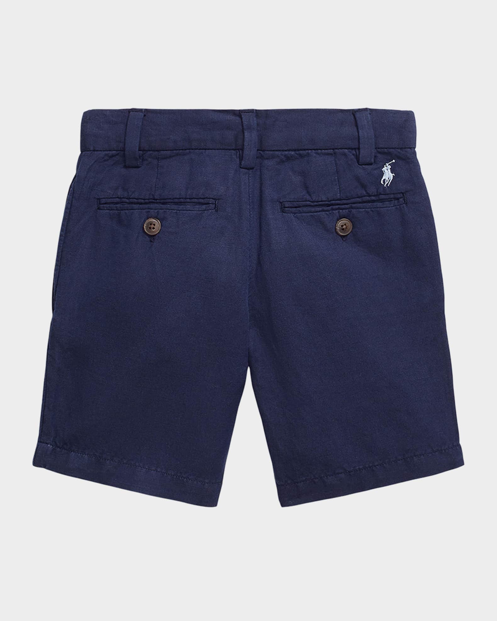  Boy's Preppy Pony Embroidered Shorts, Size 2-7 1