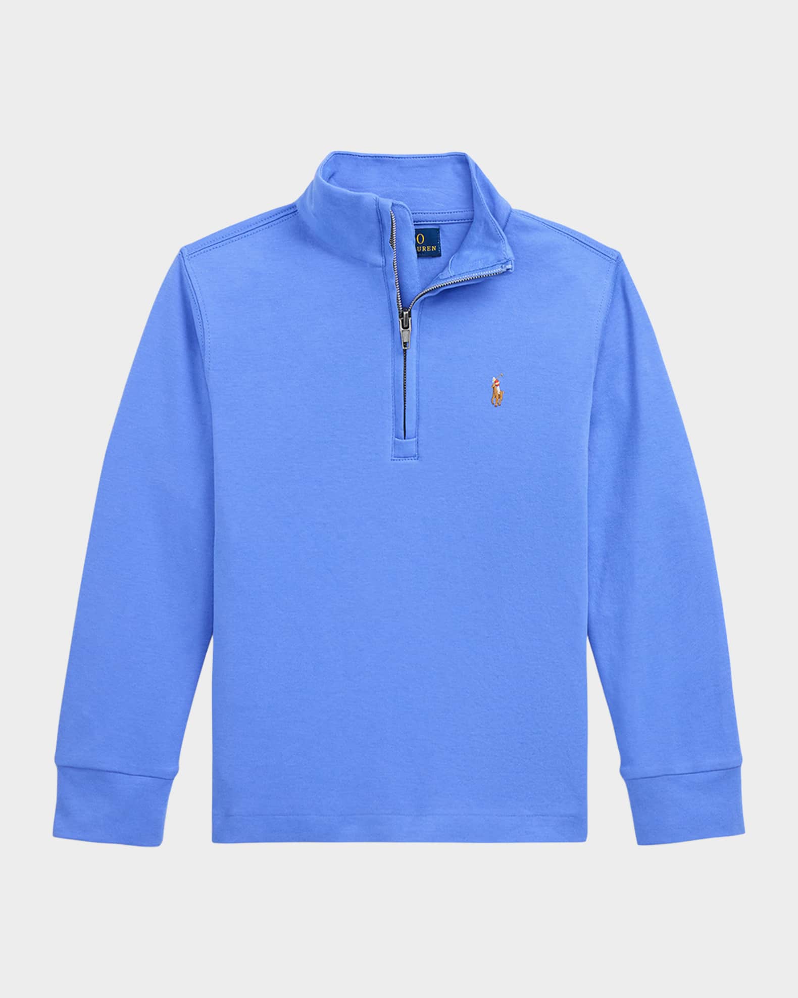 Boy's Lightweight Embroidered Quarter Zip 0