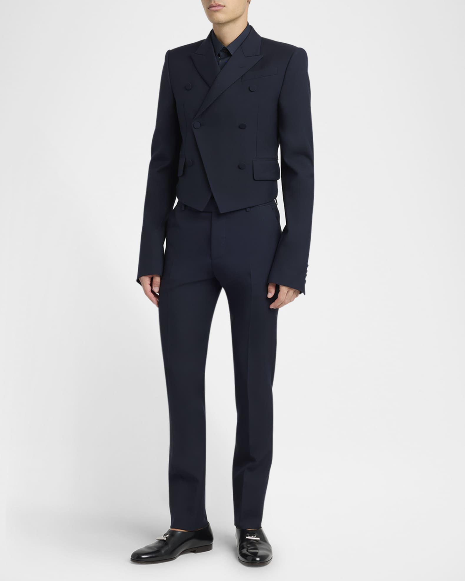 ジャケット Alexander Mcqueen Double-Breasted Jacket With Voluminous Sho McQueen - Bright Green Fitted Double-Breasted Jacket