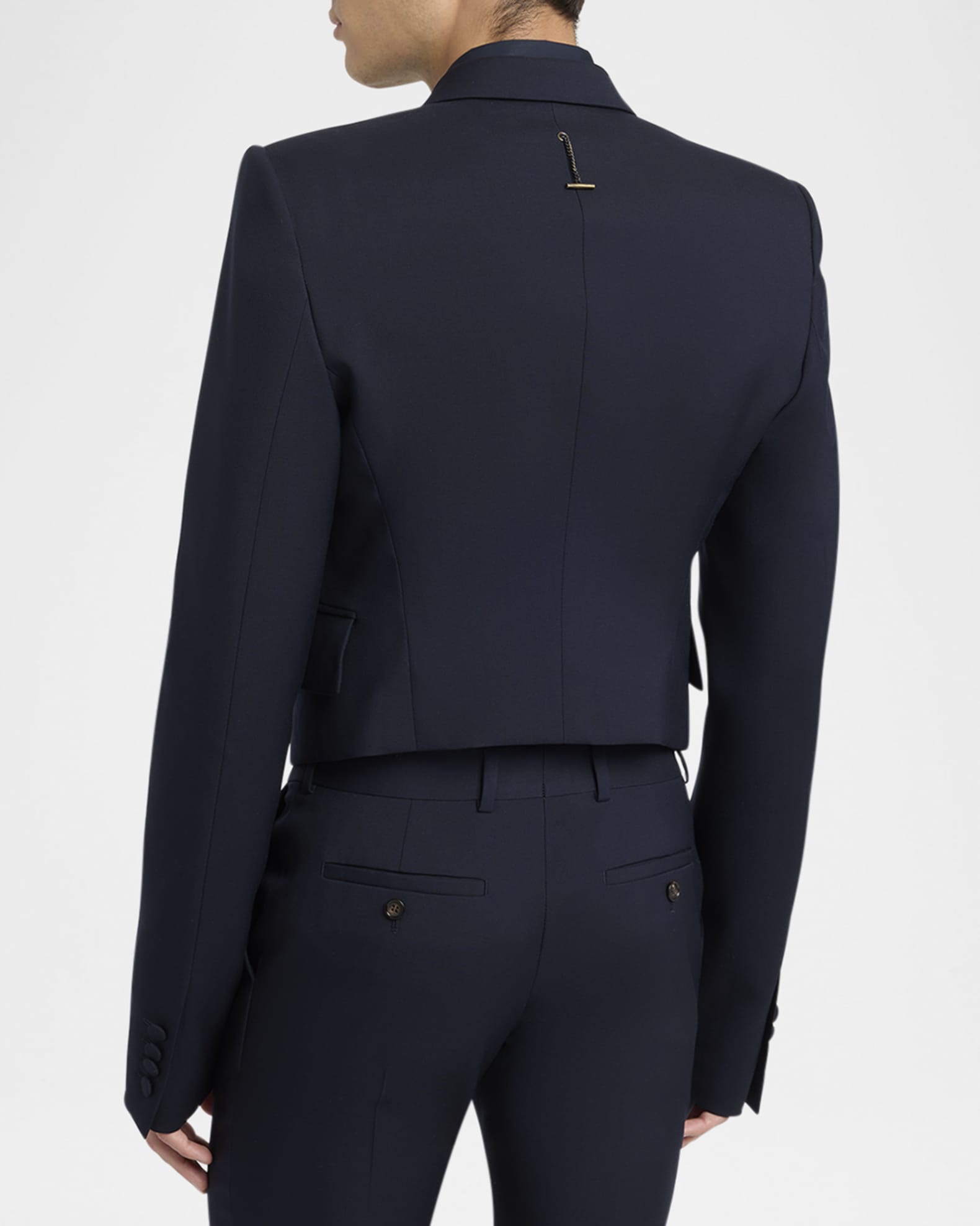 McQueen Men's Double-Breasted Shrunken Blazer | Neiman Marcus