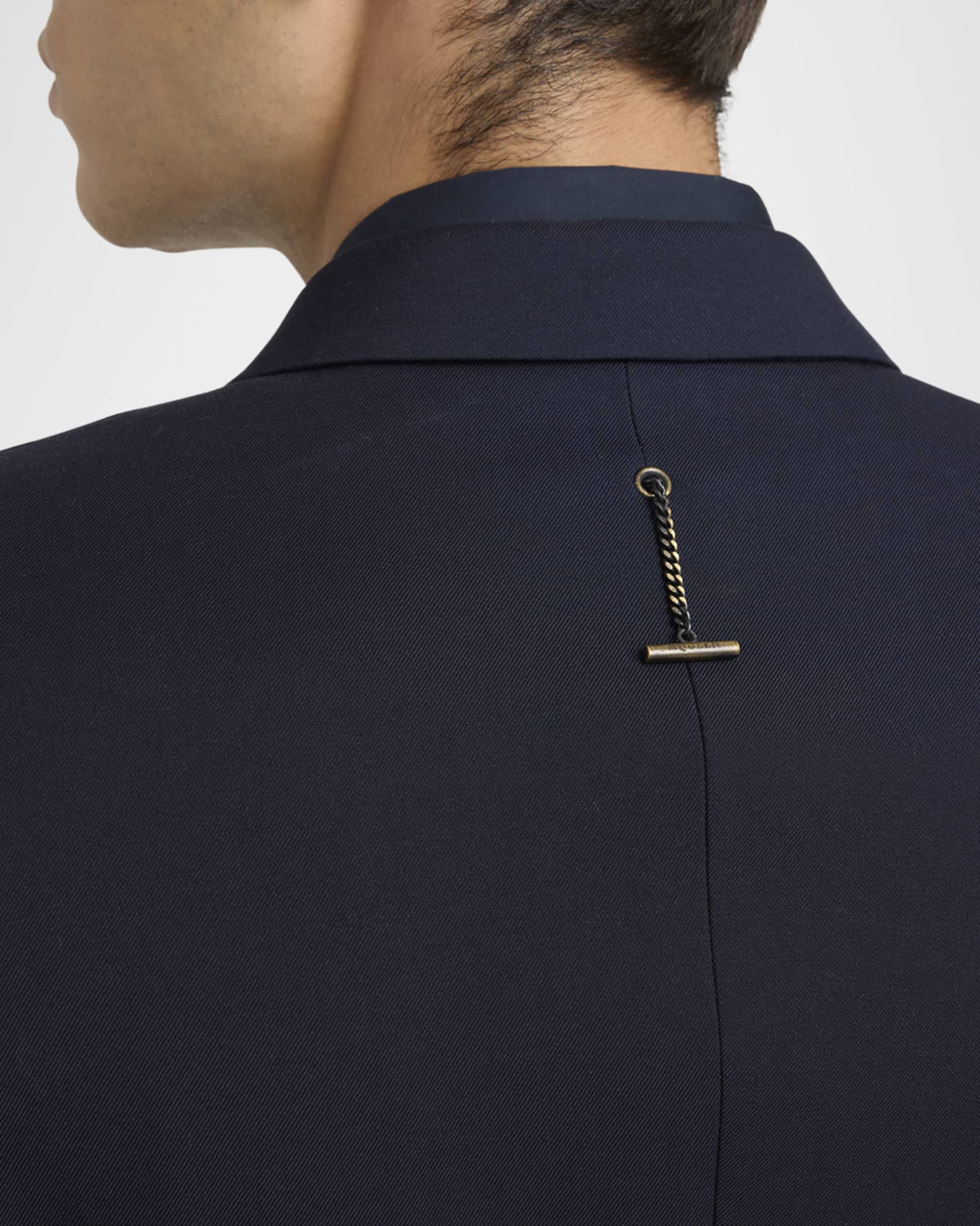McQueen Men's Double-Breasted Shrunken Blazer | Neiman Marcus