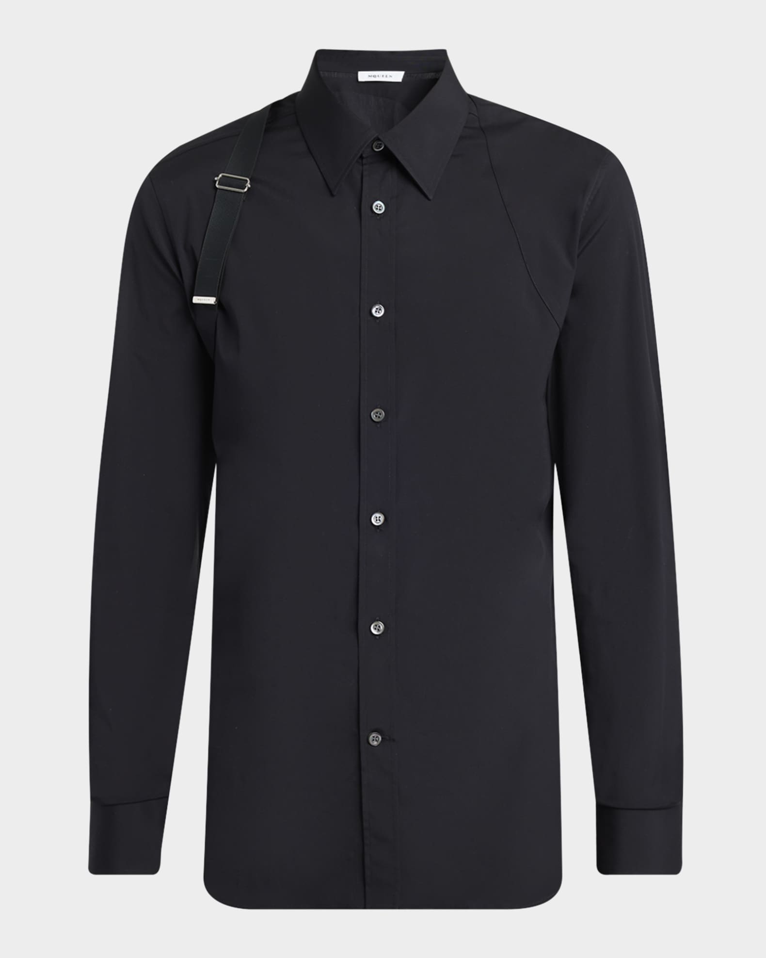 Men's Logo-Tape Harness Dress Shirt 0