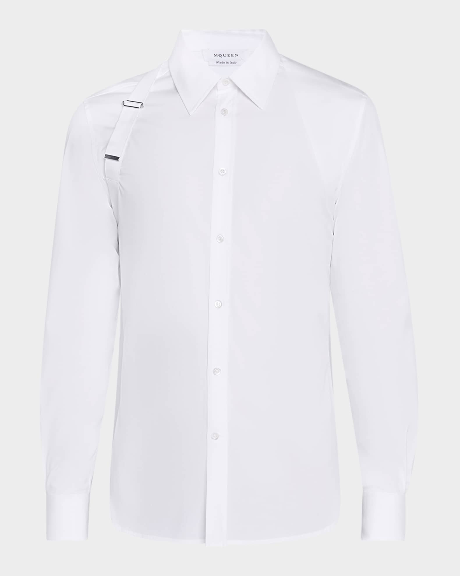 Men's Logo-Tape Harness Dress Shirt 0