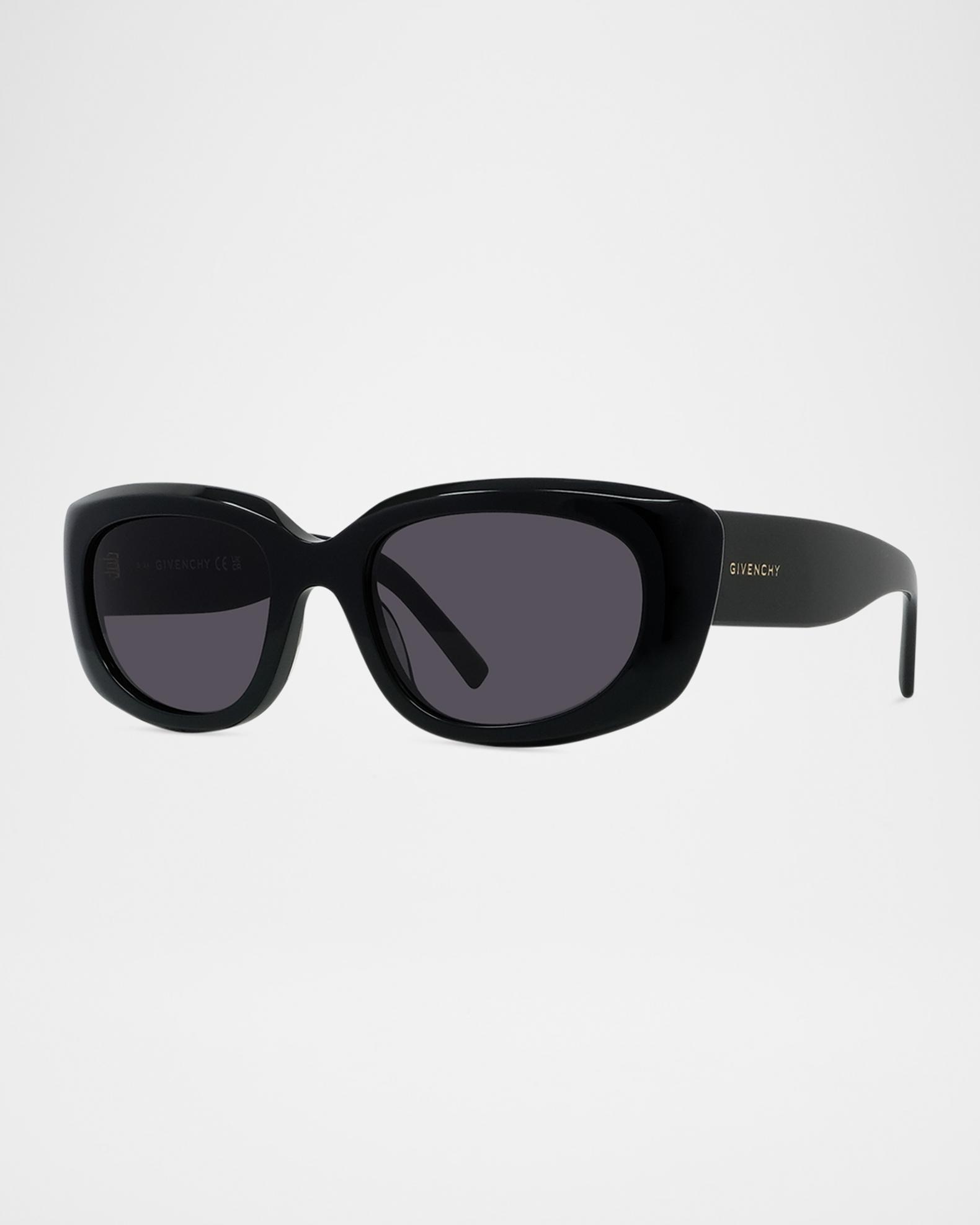 Givenchy GV Day Rectangle Acetate Sunglasses | Neiman Marcus