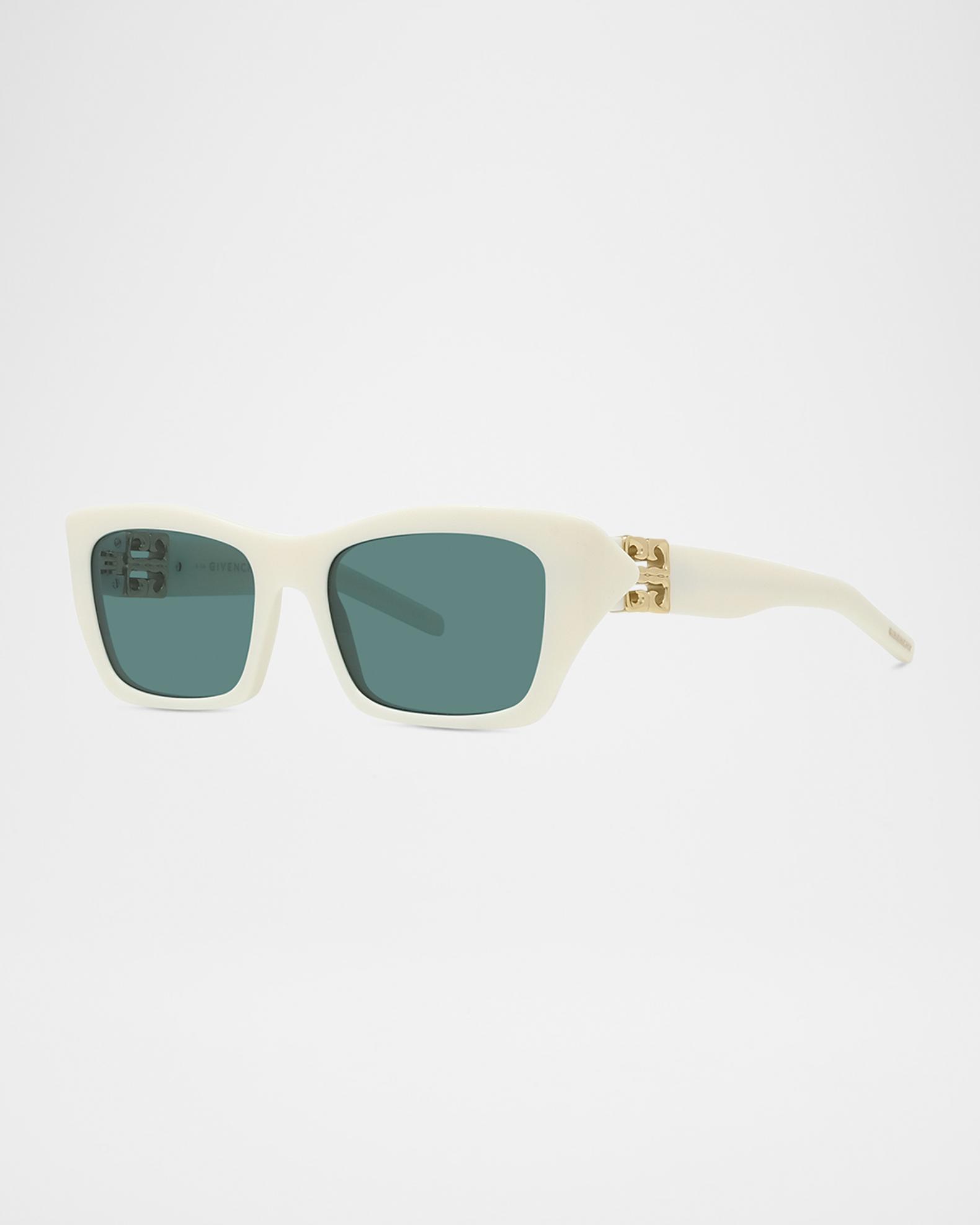 Givenchy White 4Gem Sunglasses Givenchy 4Gem rectangular sunglasses Givenchy main image 2