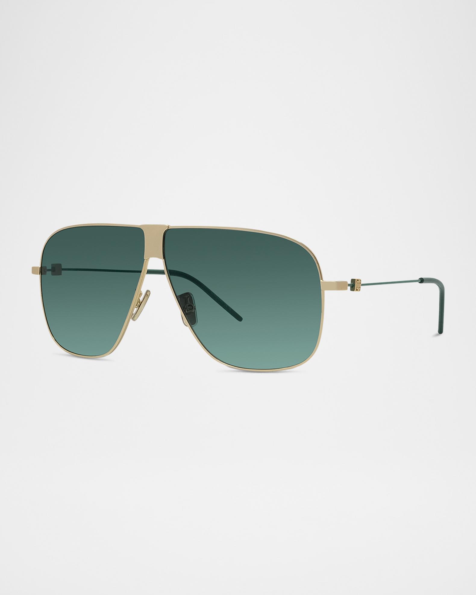 NWT Givenchy Paris aviator gold tone metal sunglasses Givenchy GV 7128/S PEF Aviator Unisex Gold Sunglasses Green Lens main image 2