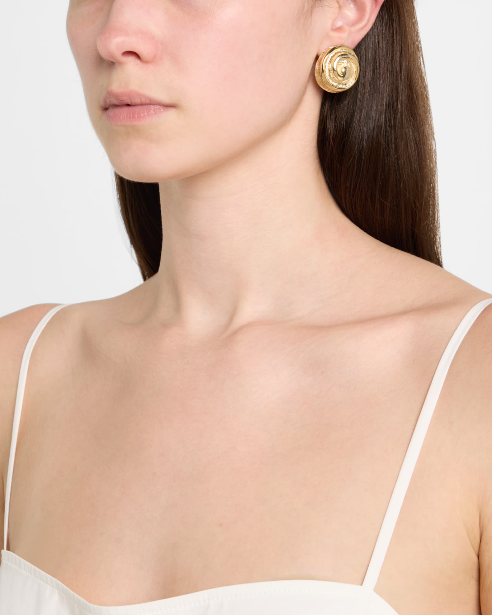 Swirl Button Clip-On Earrings 1
