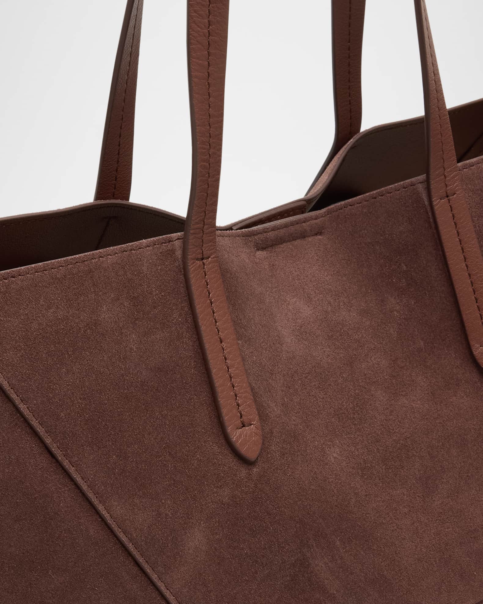 Brunello Cucinelli Duo Medium Suede Shopper Tote Bag