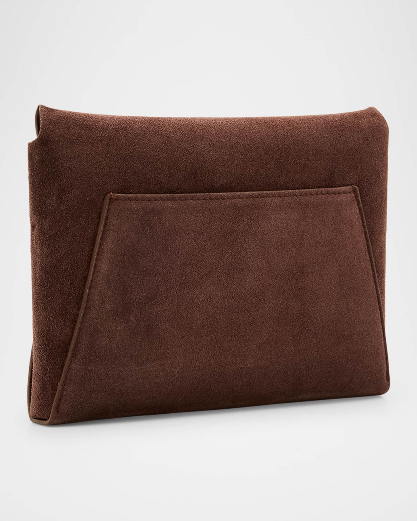 Duo Monili Suede Pouchette Crossbody Bag 1